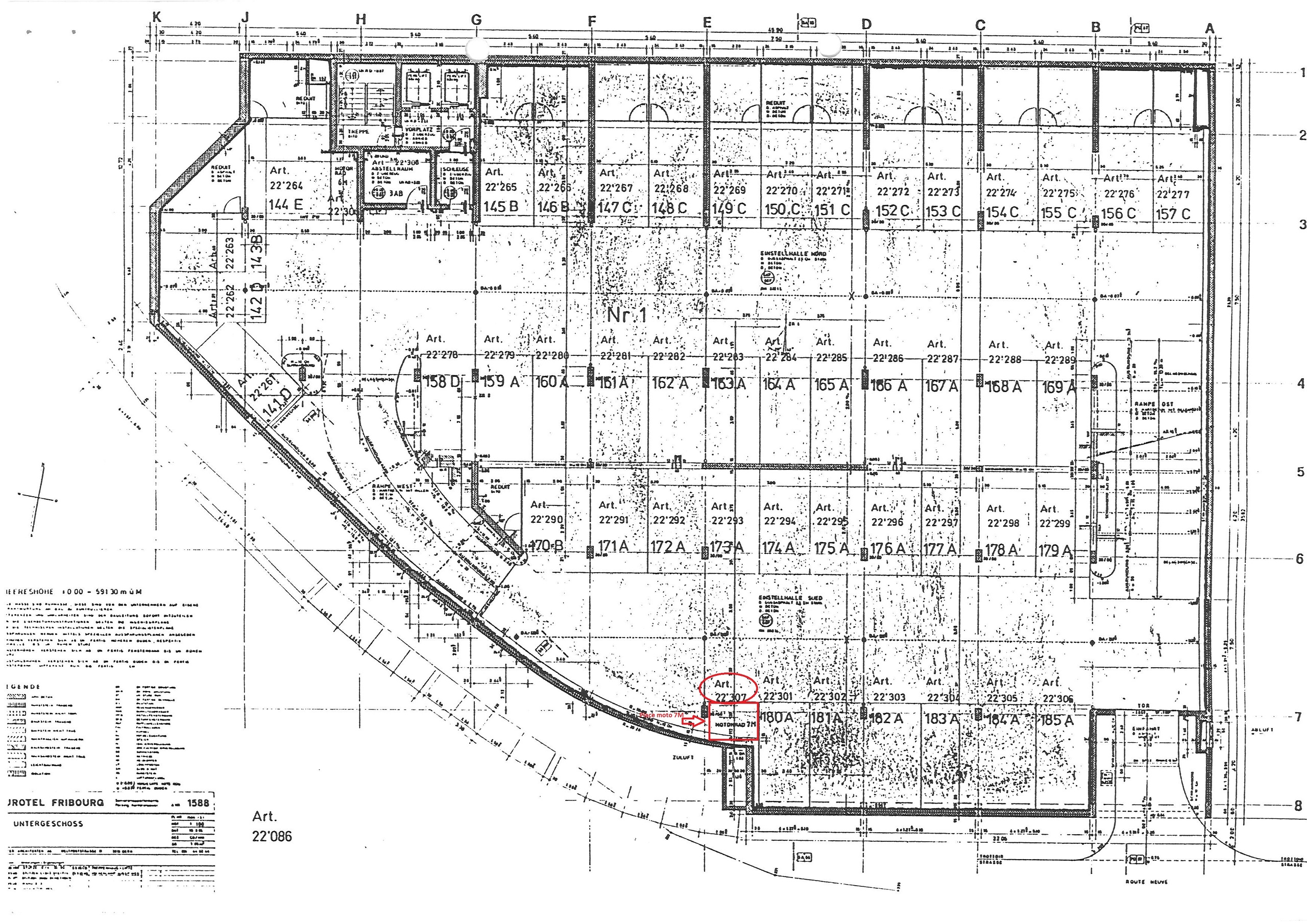Place moto 7M au 4ème sous-sol