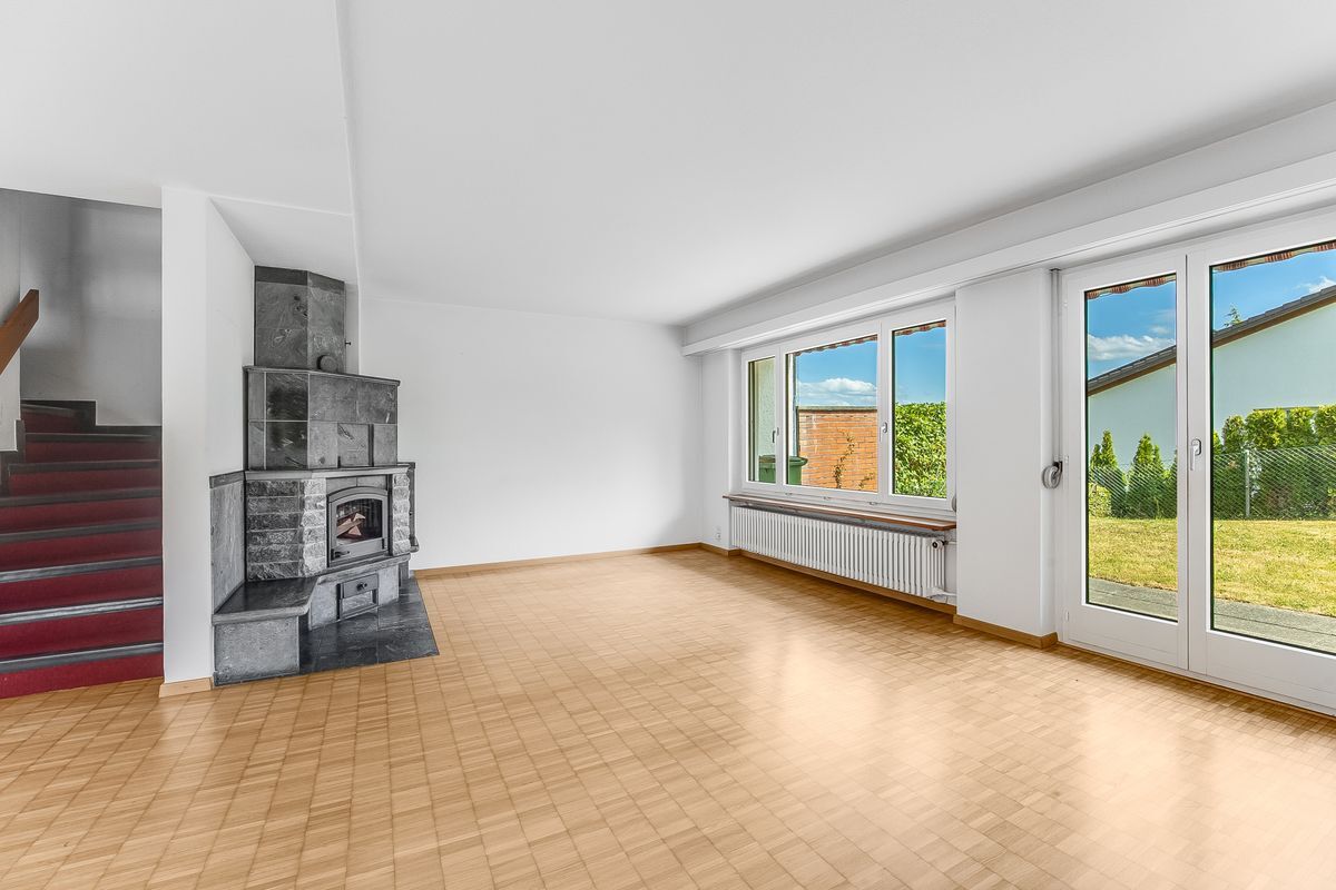 Speicherofen im Wohnzimmer Speicherofen im Wohnzimmer