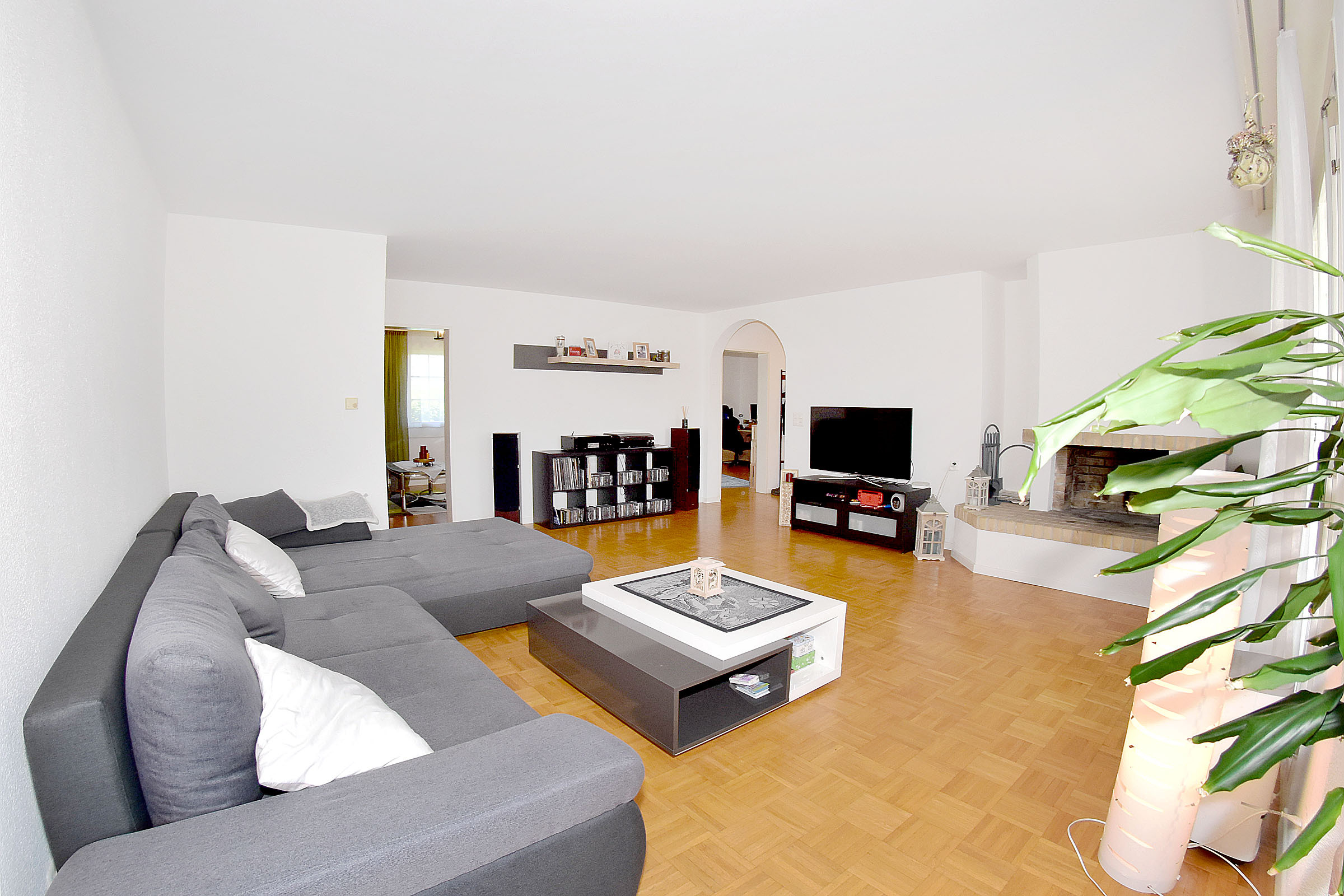 Der Wohnbereich mit Cheminéeanlage