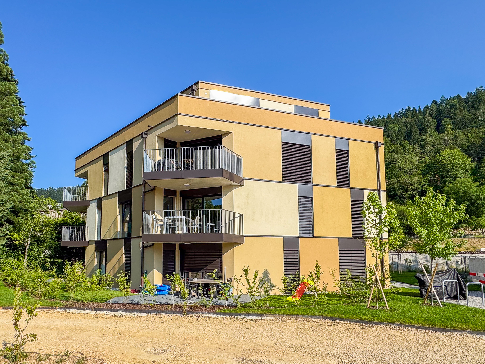 Vue sur le bâtiment A