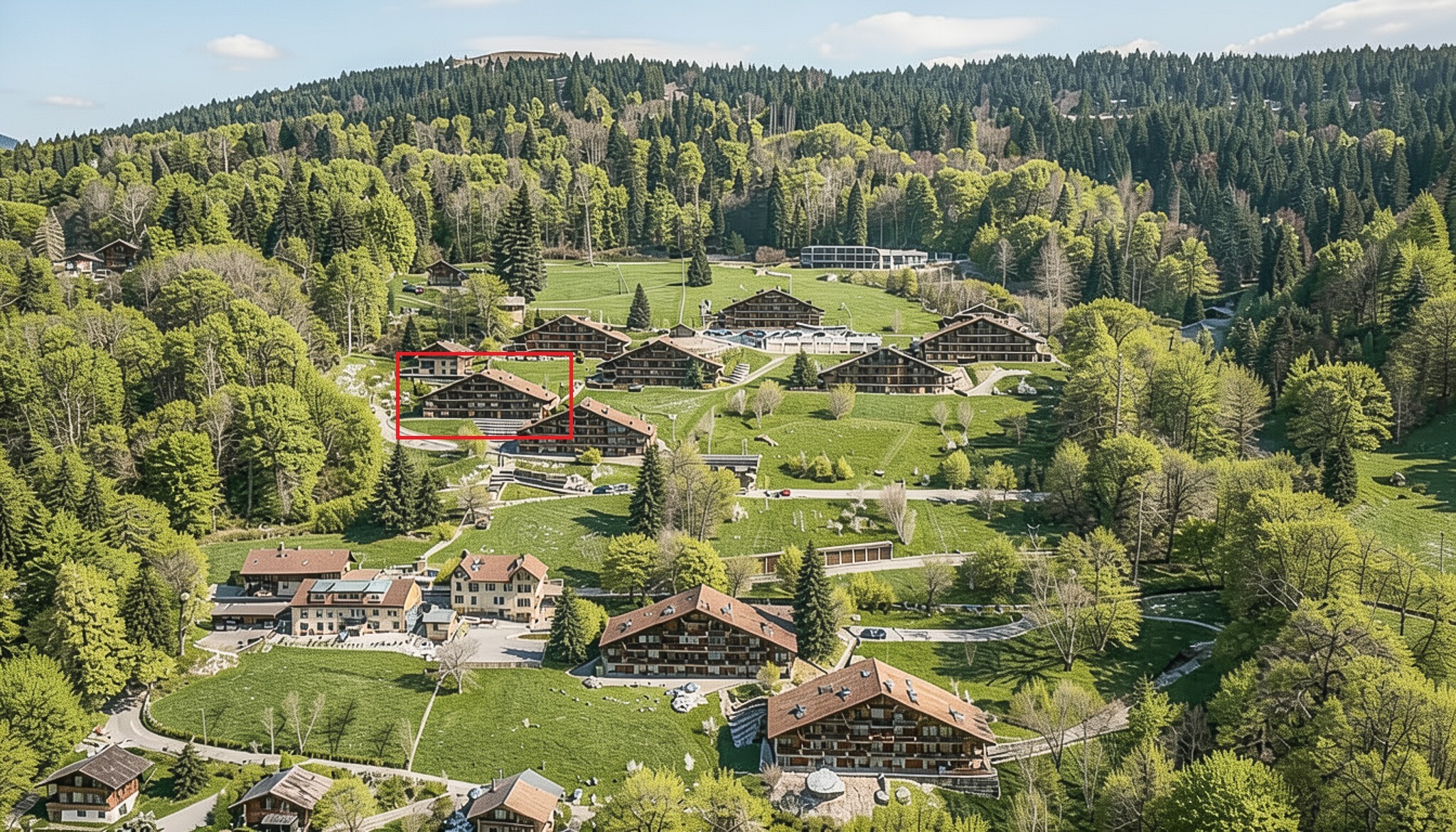 Vue aérienne sur le domaine Vue aérienne sur le domaine