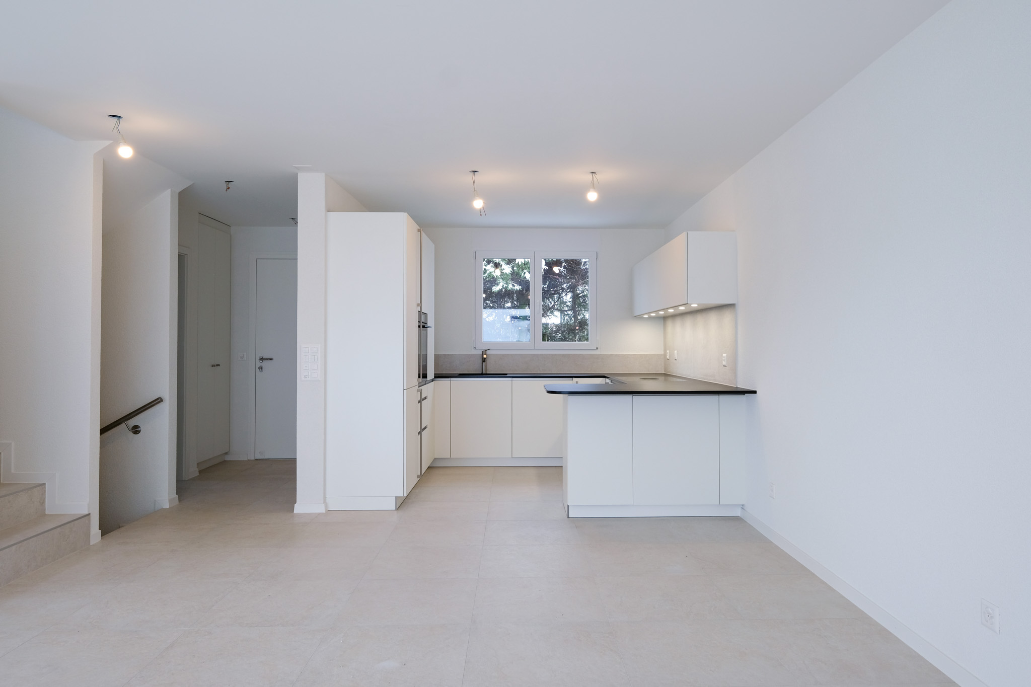 Villas construites aux Cullayes : une pièce à vivre.