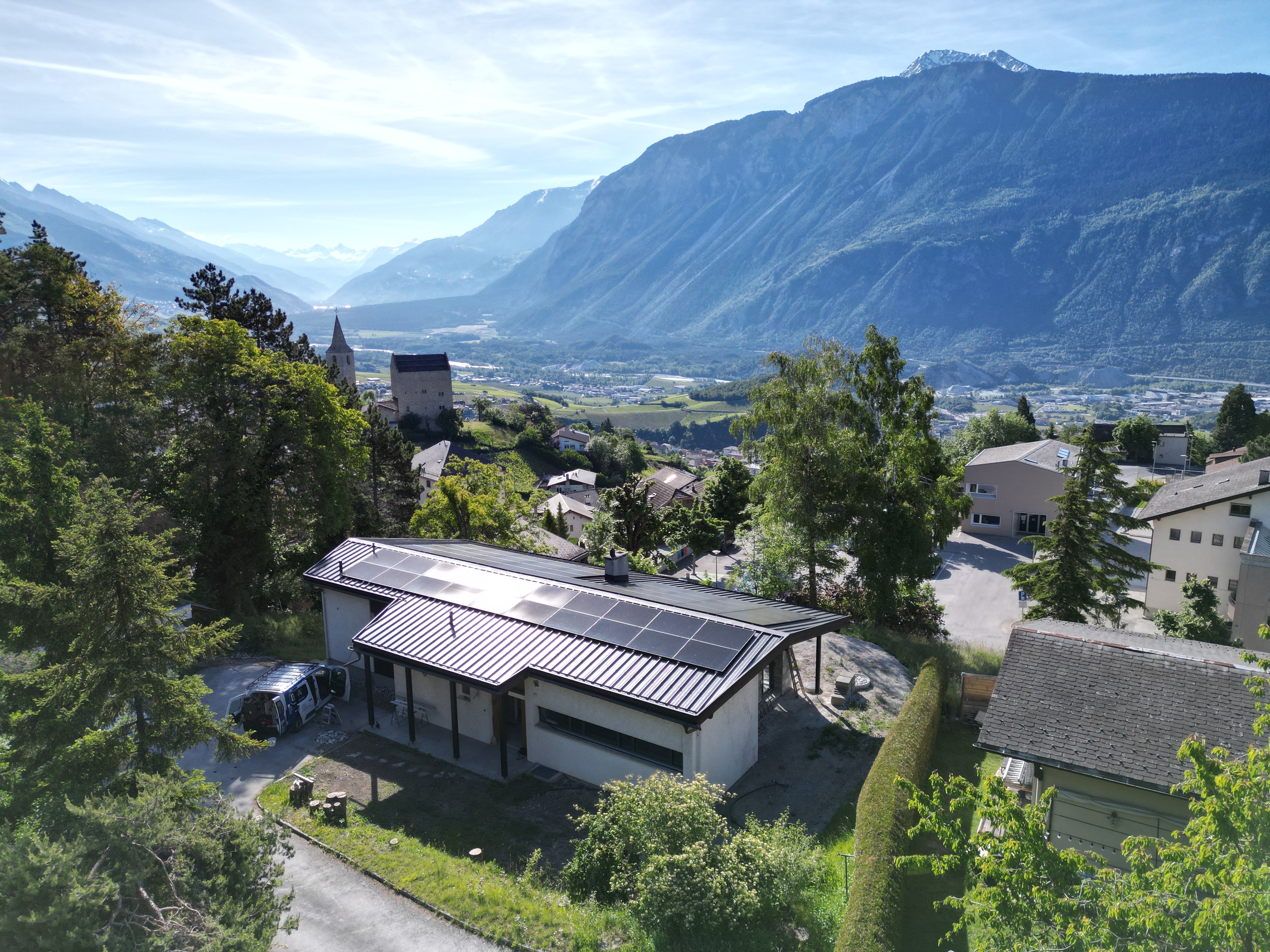 Vue de la villa
