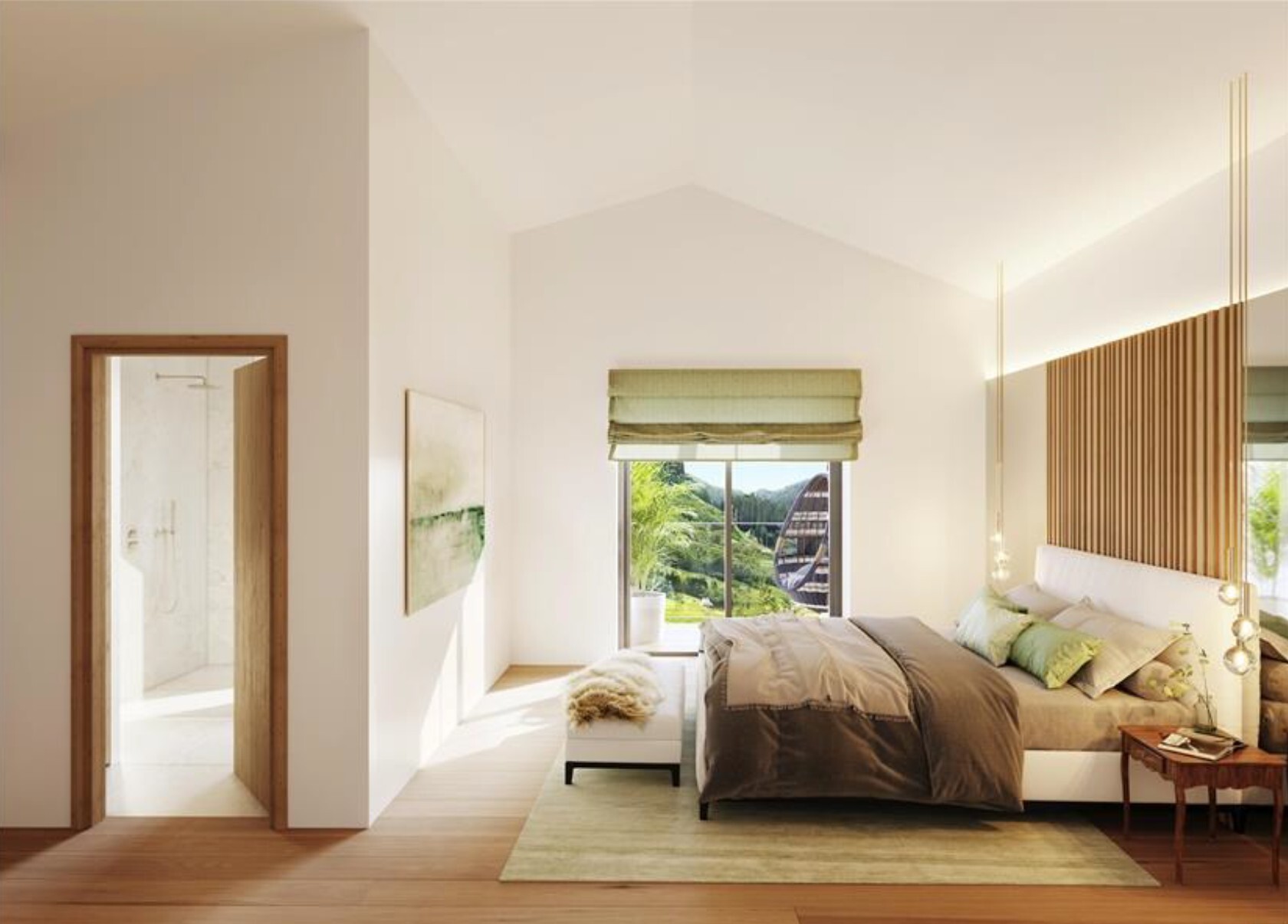 Example de finition d'une chambre Villa du Milieu à Vollèges