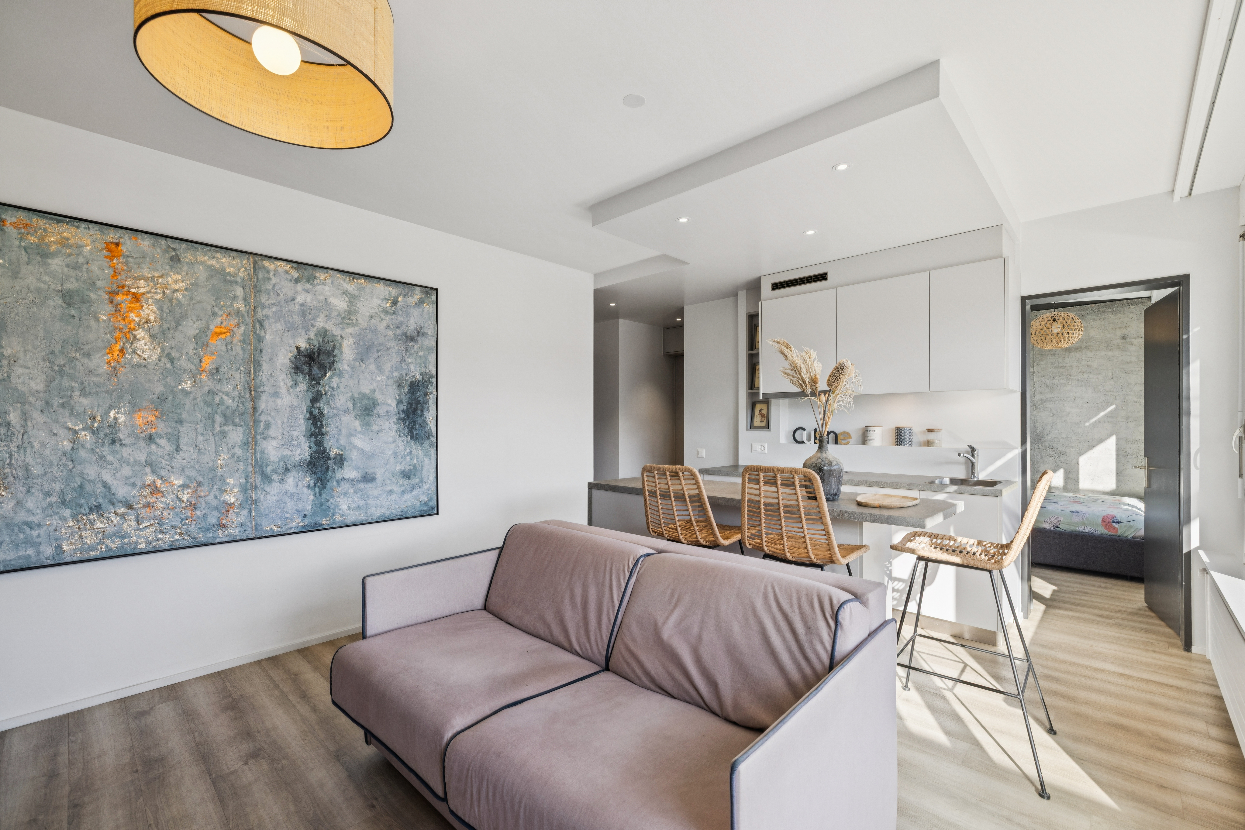 Vue intérieure - cuisine-salon