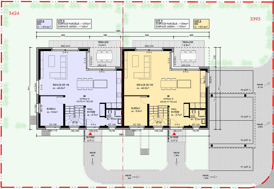 Plan rez-de-chaussée