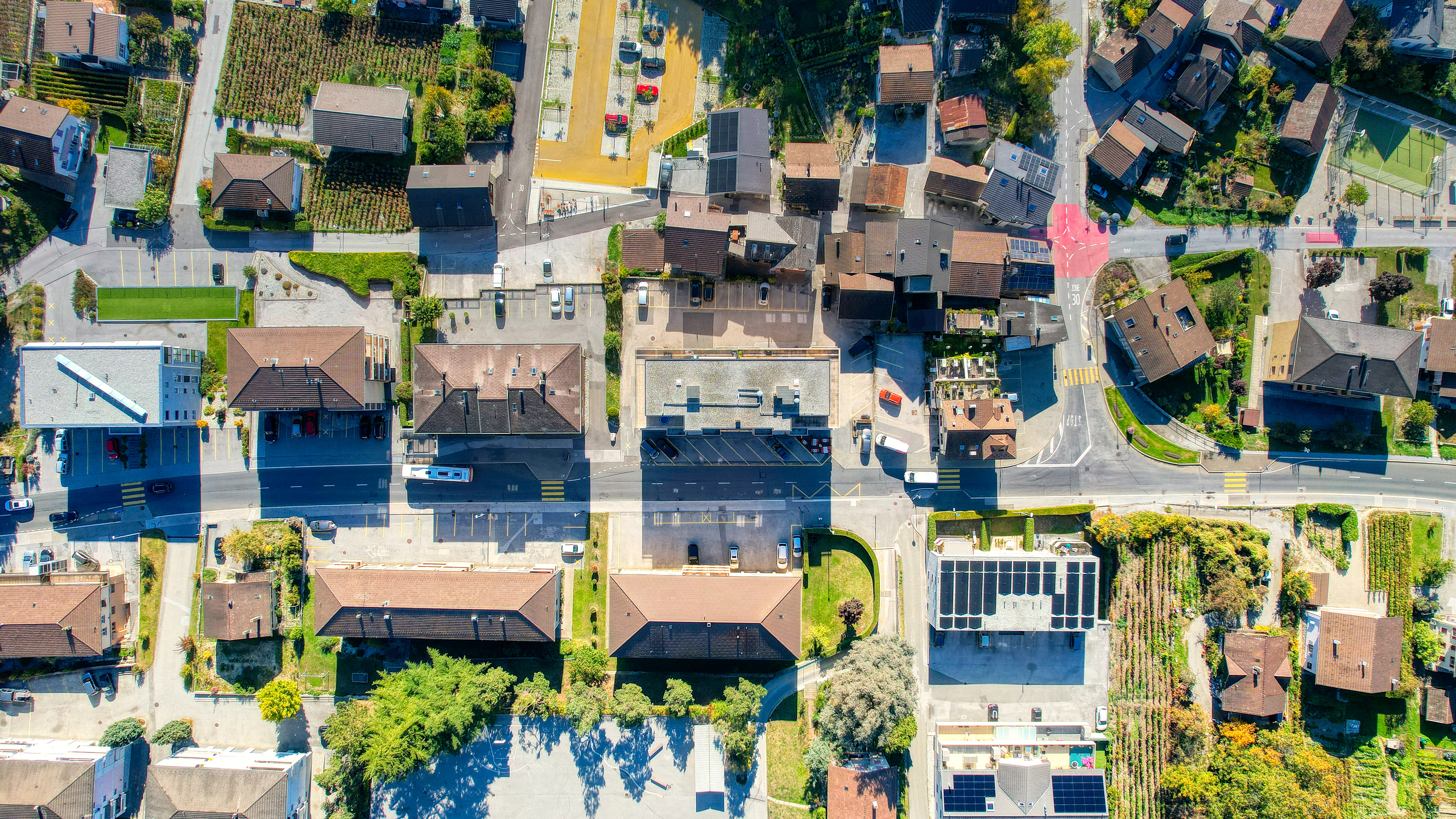 Restaurant Noës - Vue drone