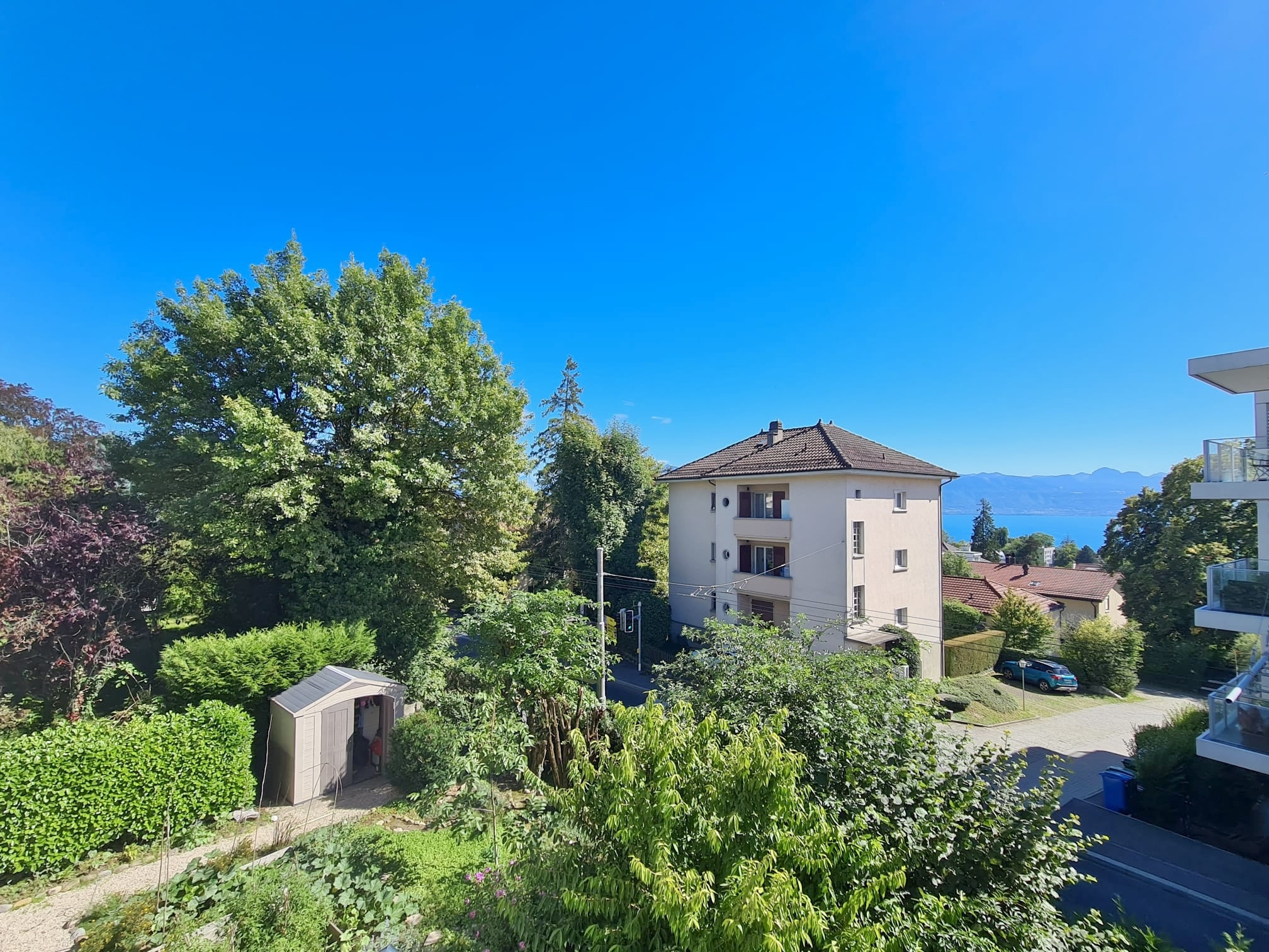 vue depuis le balcon