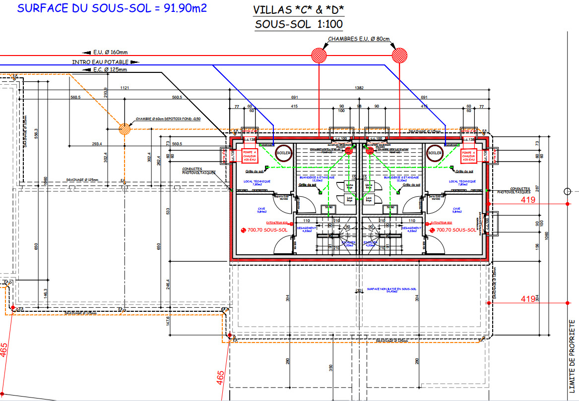 Plans sous-sol Plans sous-sol
