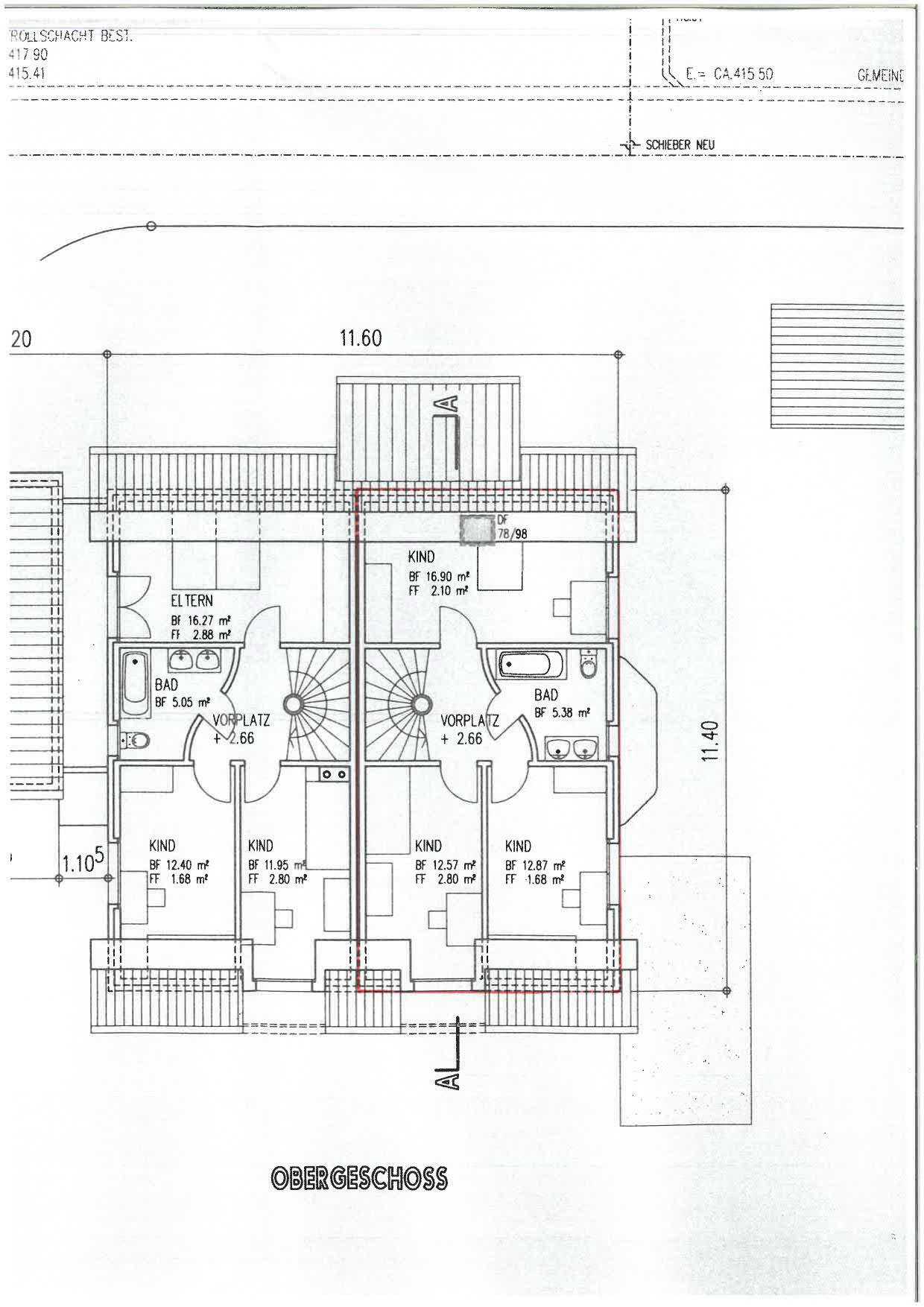 Obergeschoss Obergeschoss