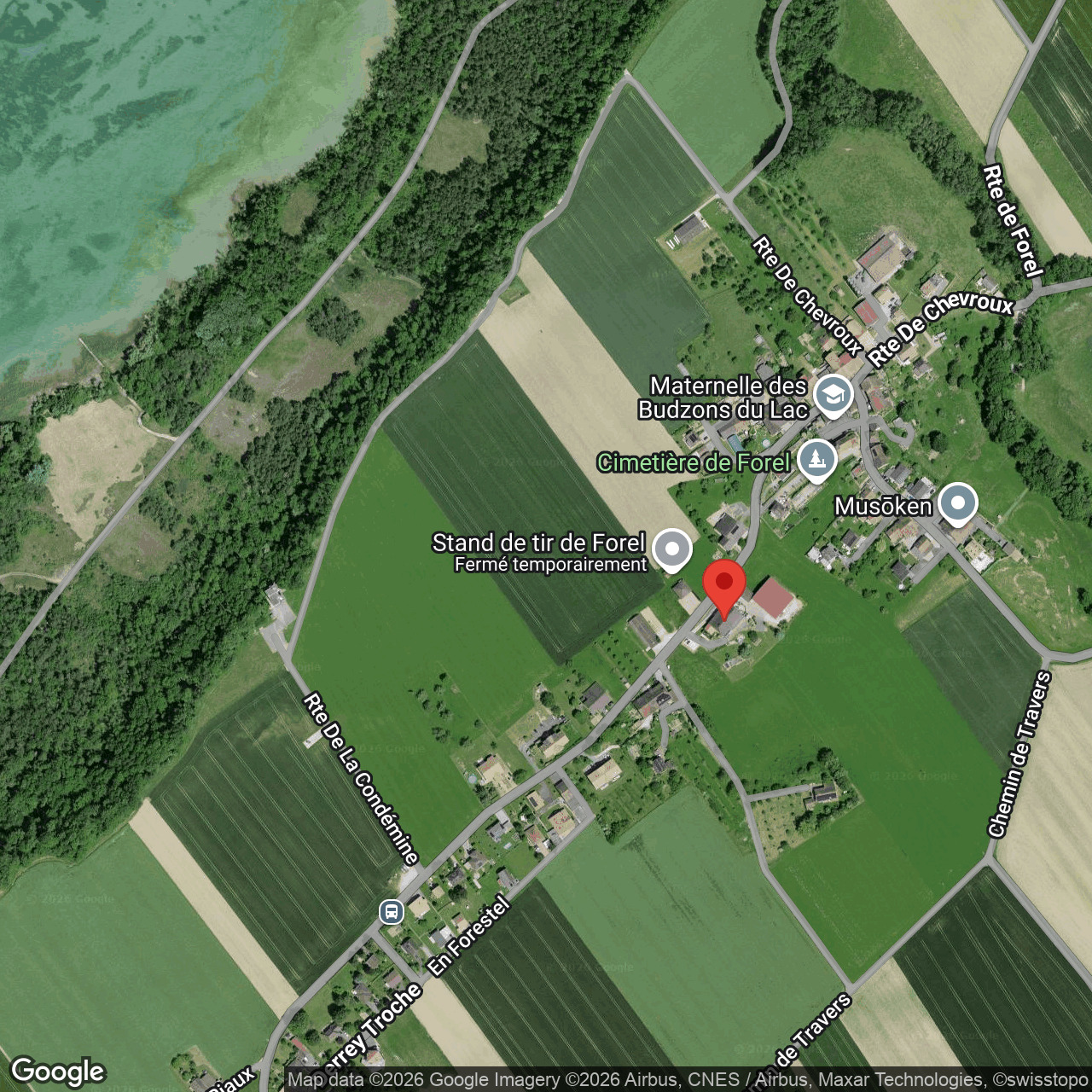 Adresse : Condémine 68, 1475 Forel / FR