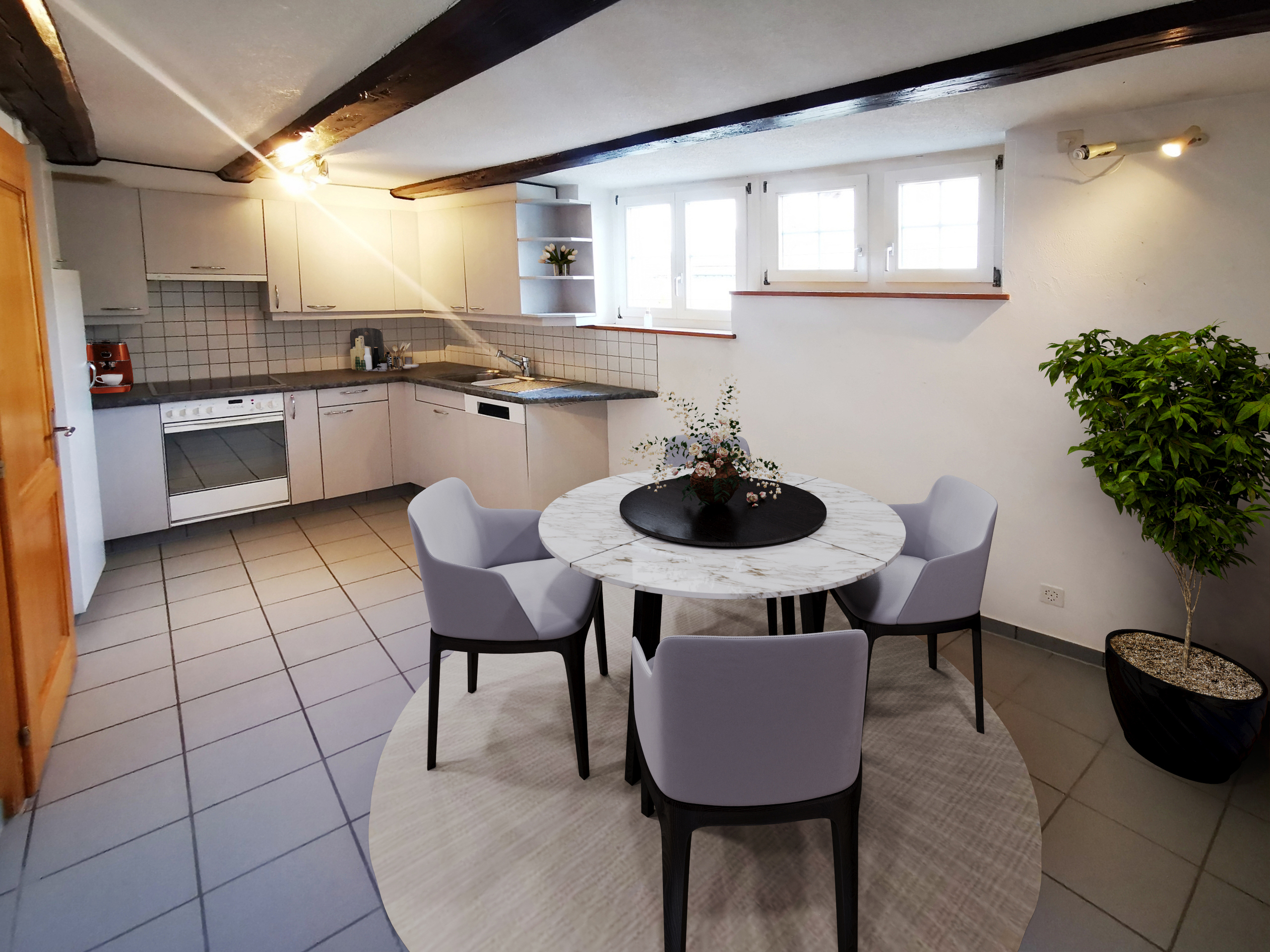 Gestaltungs- und Möblierungsidee Wohnküche Gestaltungs- und Möblierungsidee Wohnküche