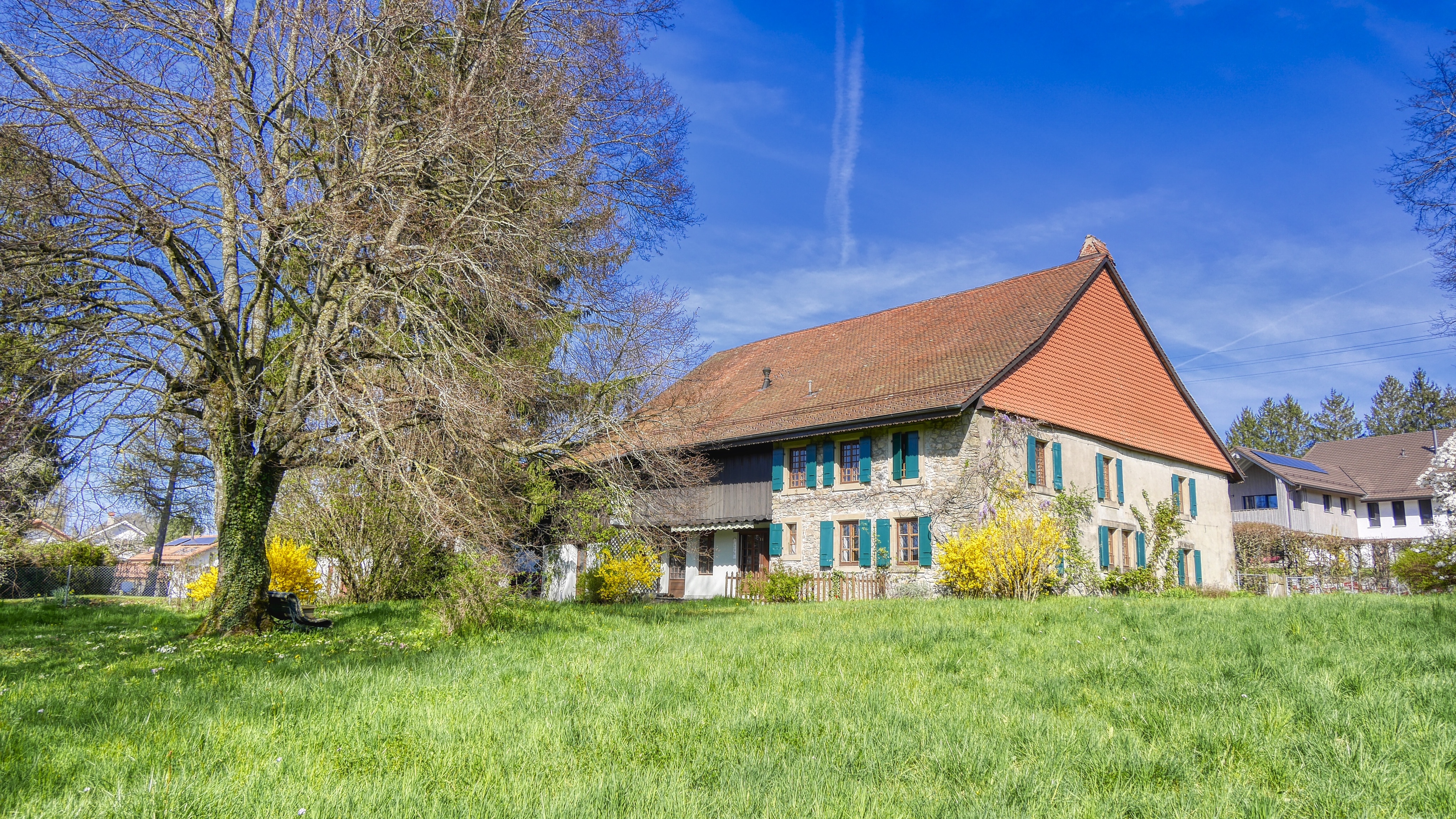 Vue extérieure avec le terrain