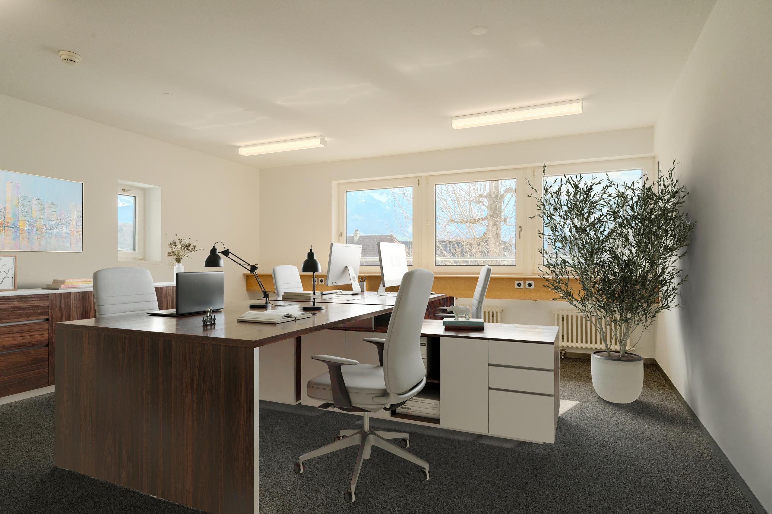 Innenansicht Einzelbüro