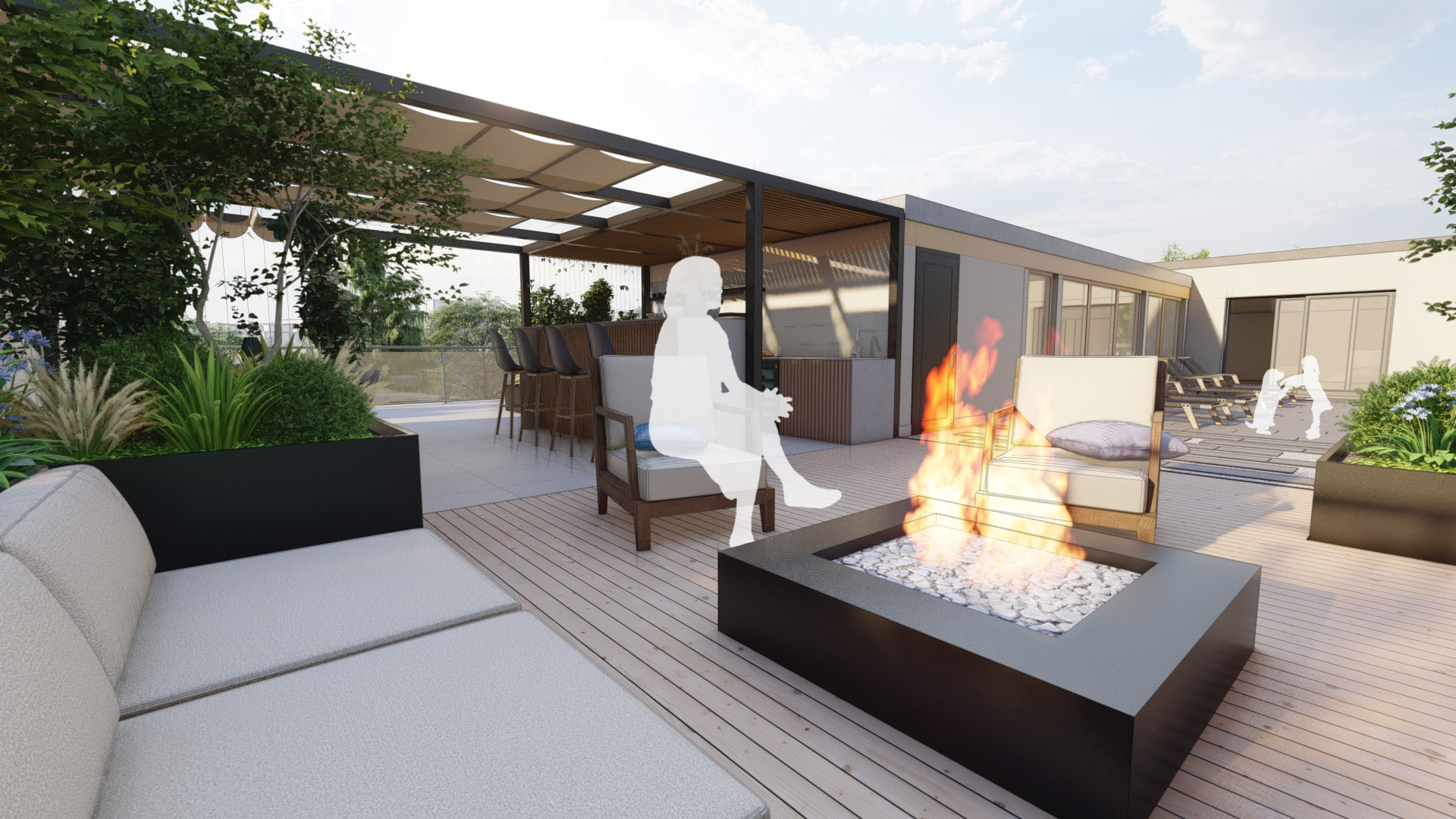 Exemple aménagement terrasse