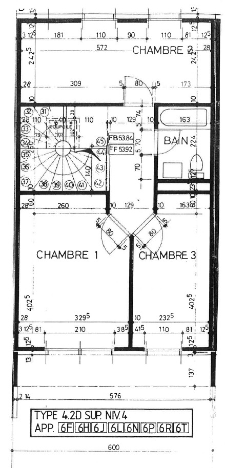 Plan 2ème étage Plan 2ème étage