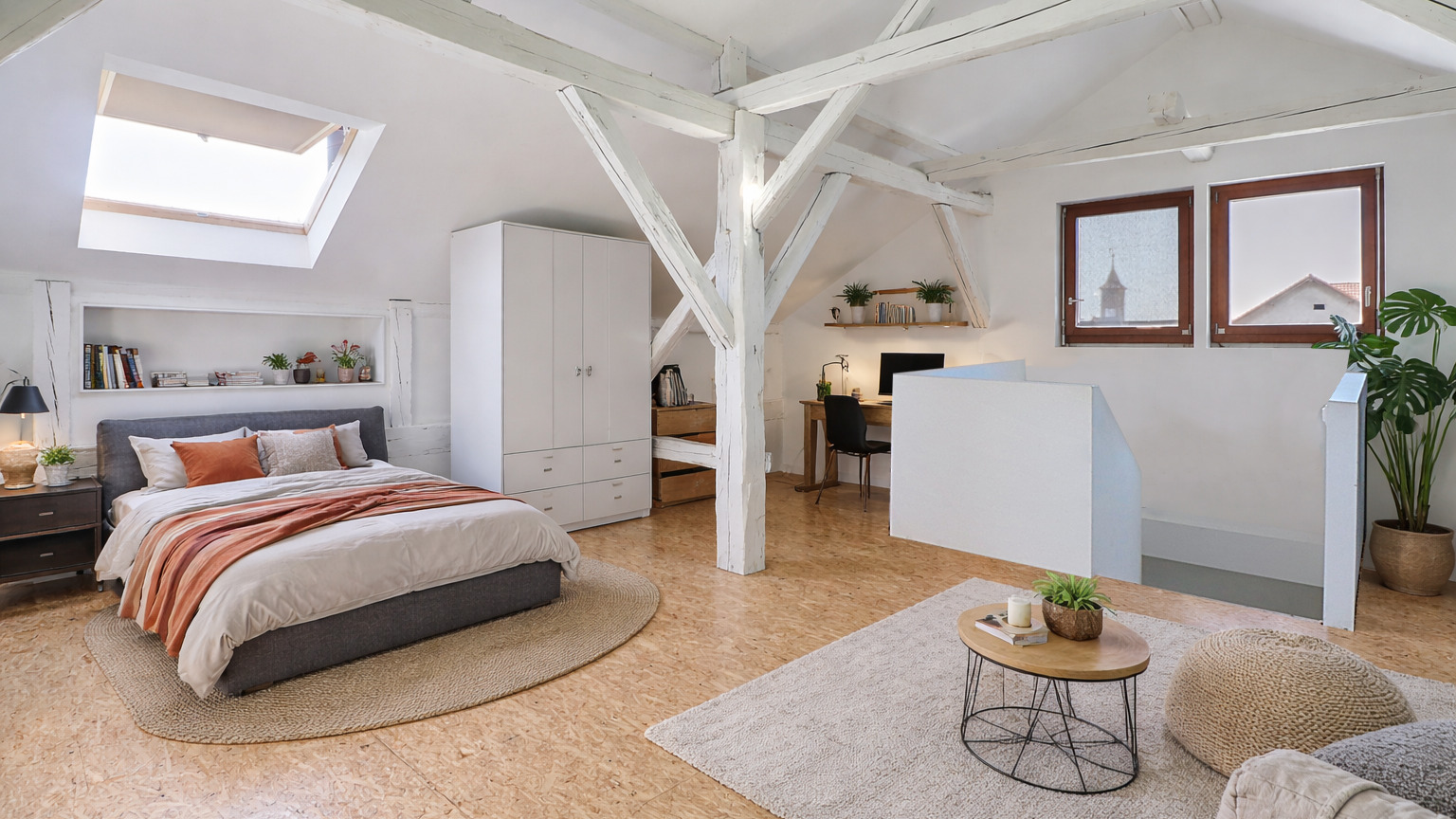 Appartement en triplex de 6.5 pièces - Chambre 2