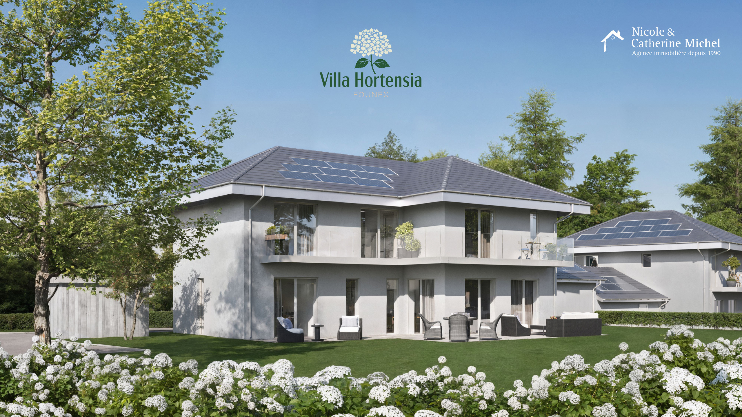 Villa Hortensia Blanc - côté Jura