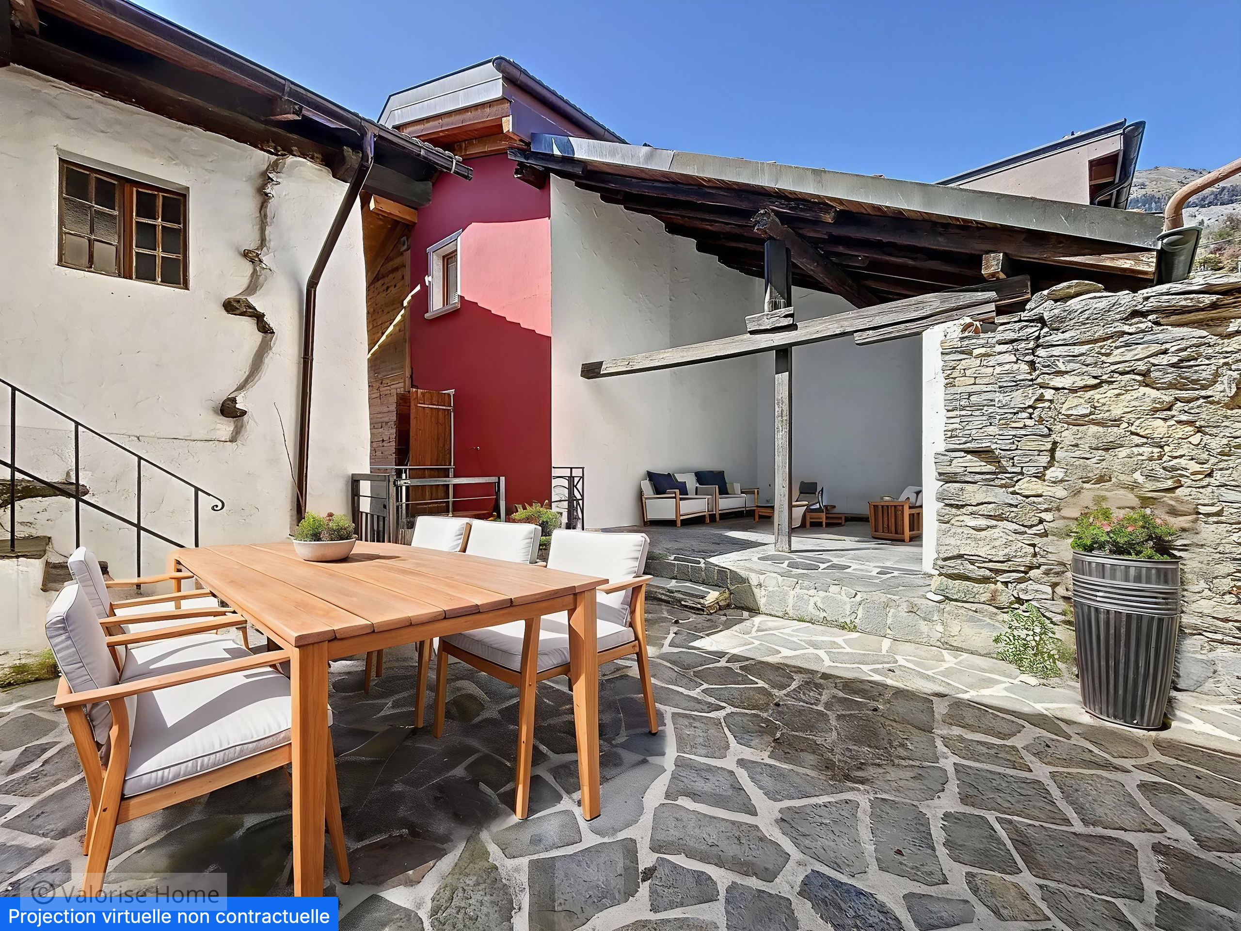 Terrasse - Projection virtuelle Terrasse - Projection virtuelle