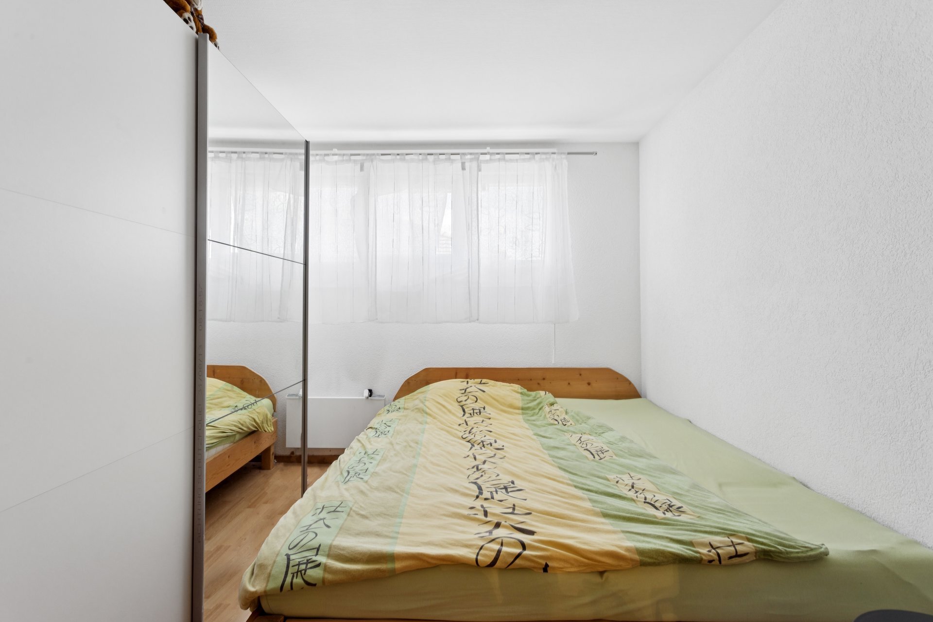 Chambre à coucher appartement 3d