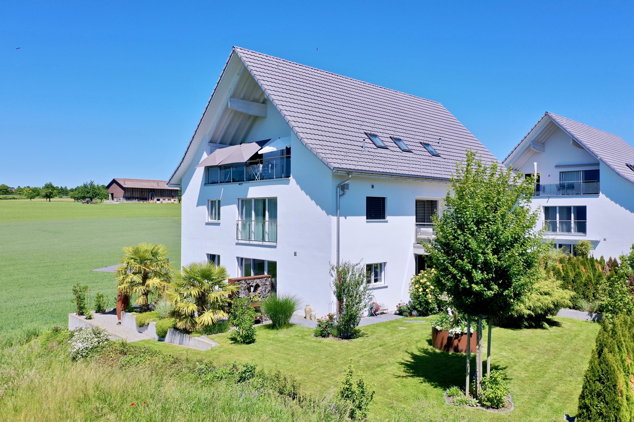 Willkommen in dieser grossartigen Gartenwohnung.