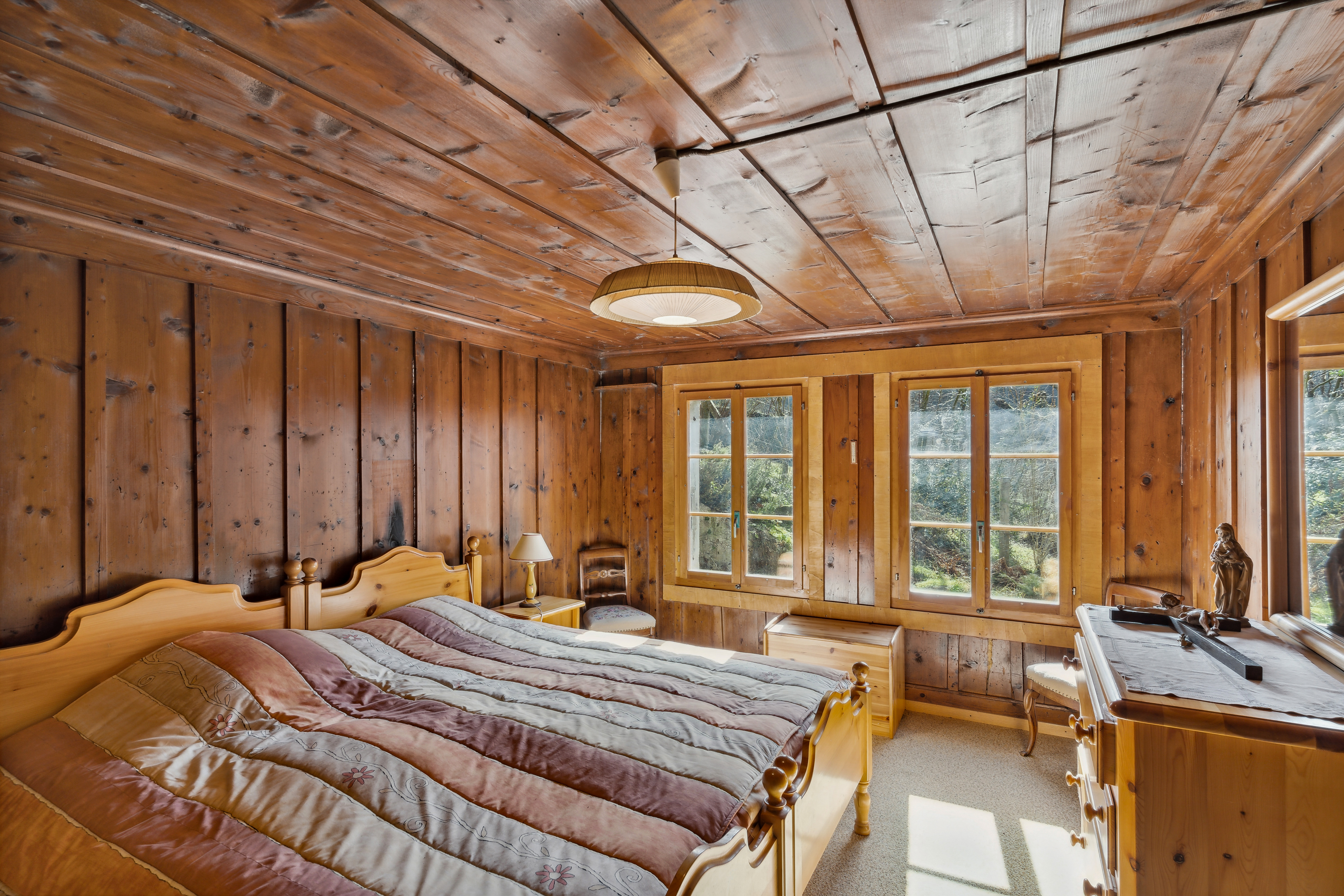 Chambre à coucher au rez