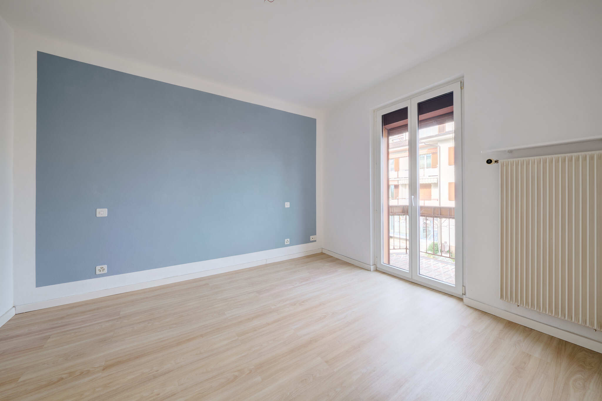 Eines der Zimmer im Obergeschoss