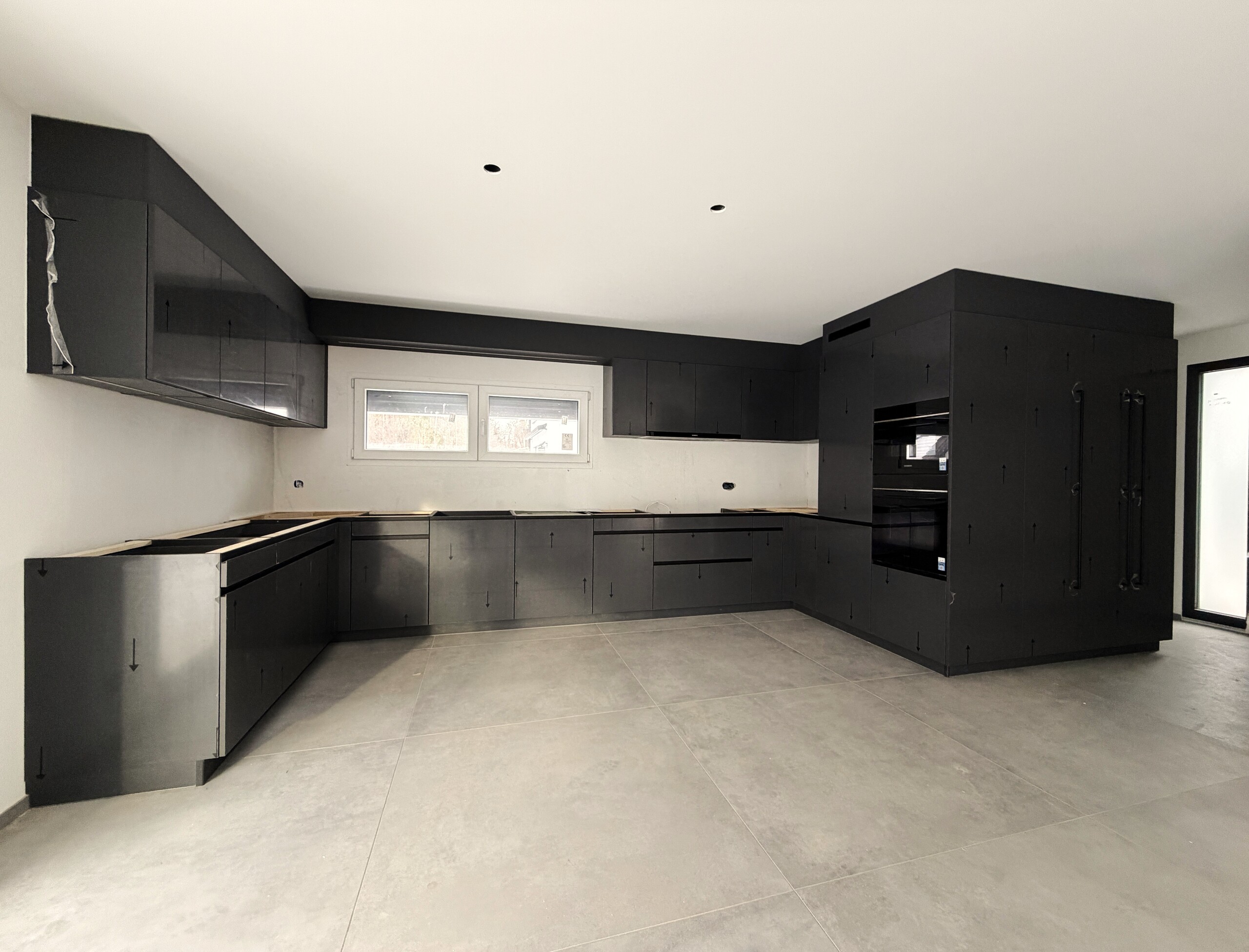 Cuisine avec possibilité de rajouter un îlot central