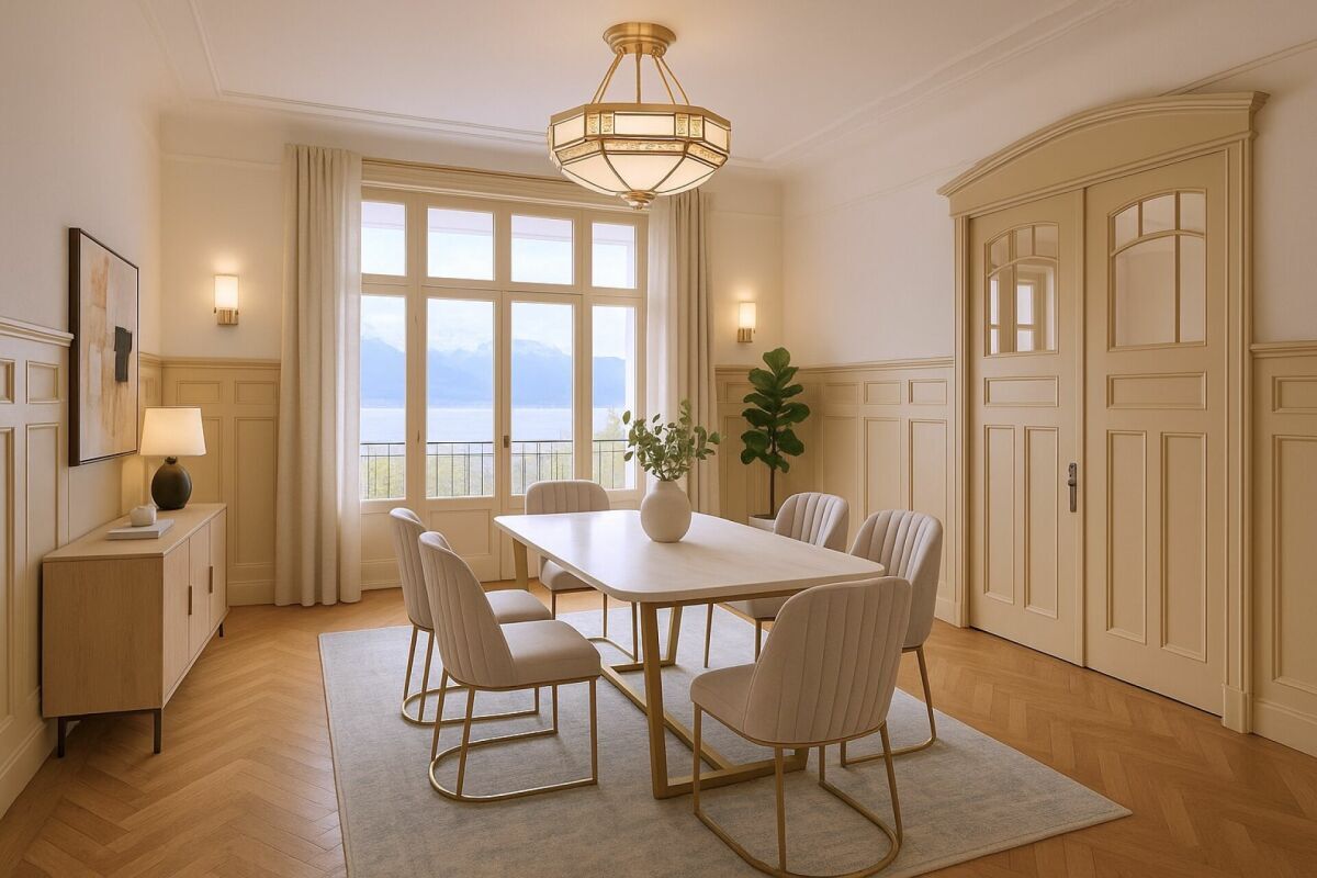 La sale à manger et ses boiseries La sale à manger et ses boiseries