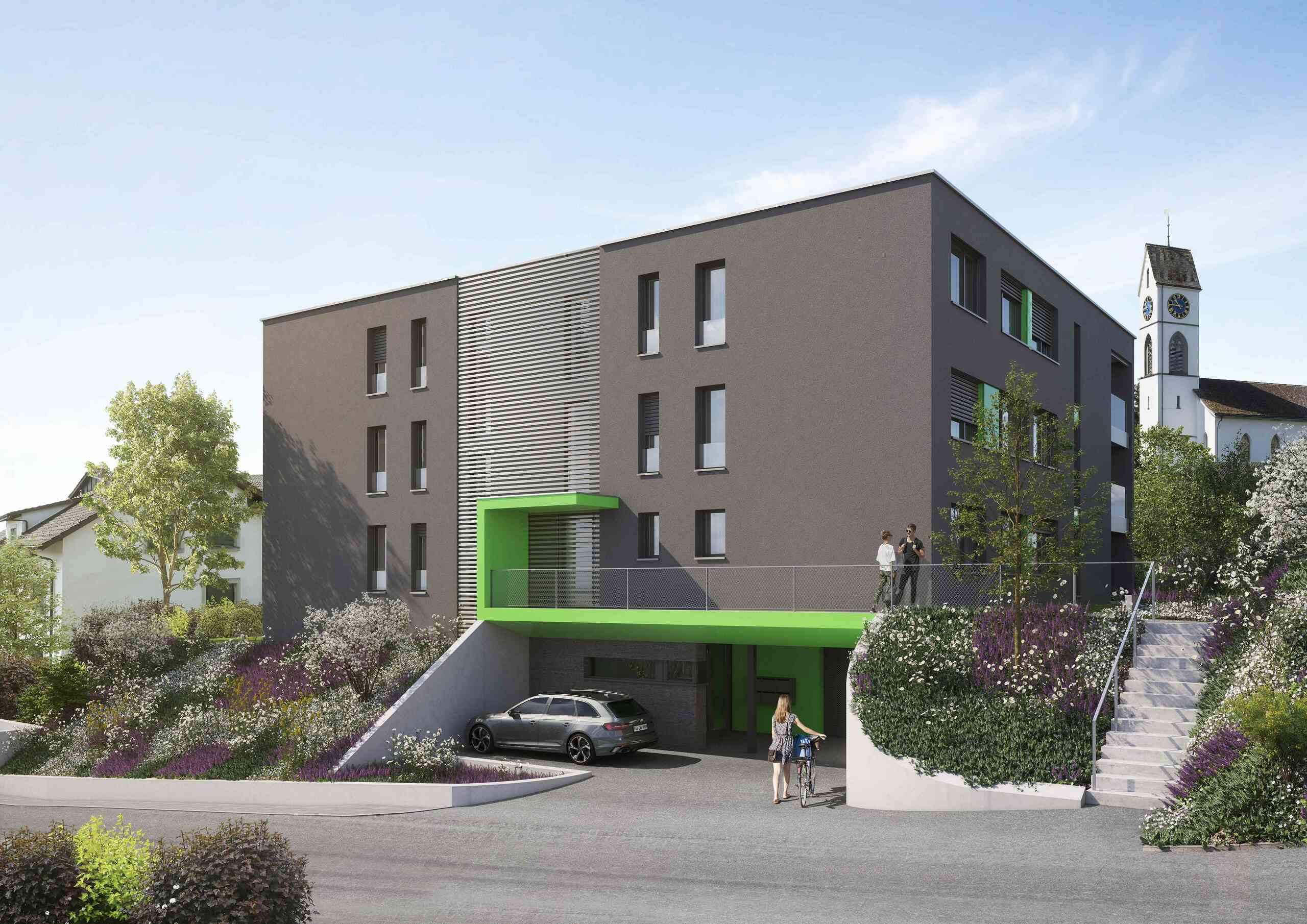 Nordfassade mit Eingang Nordfassade mit Eingang