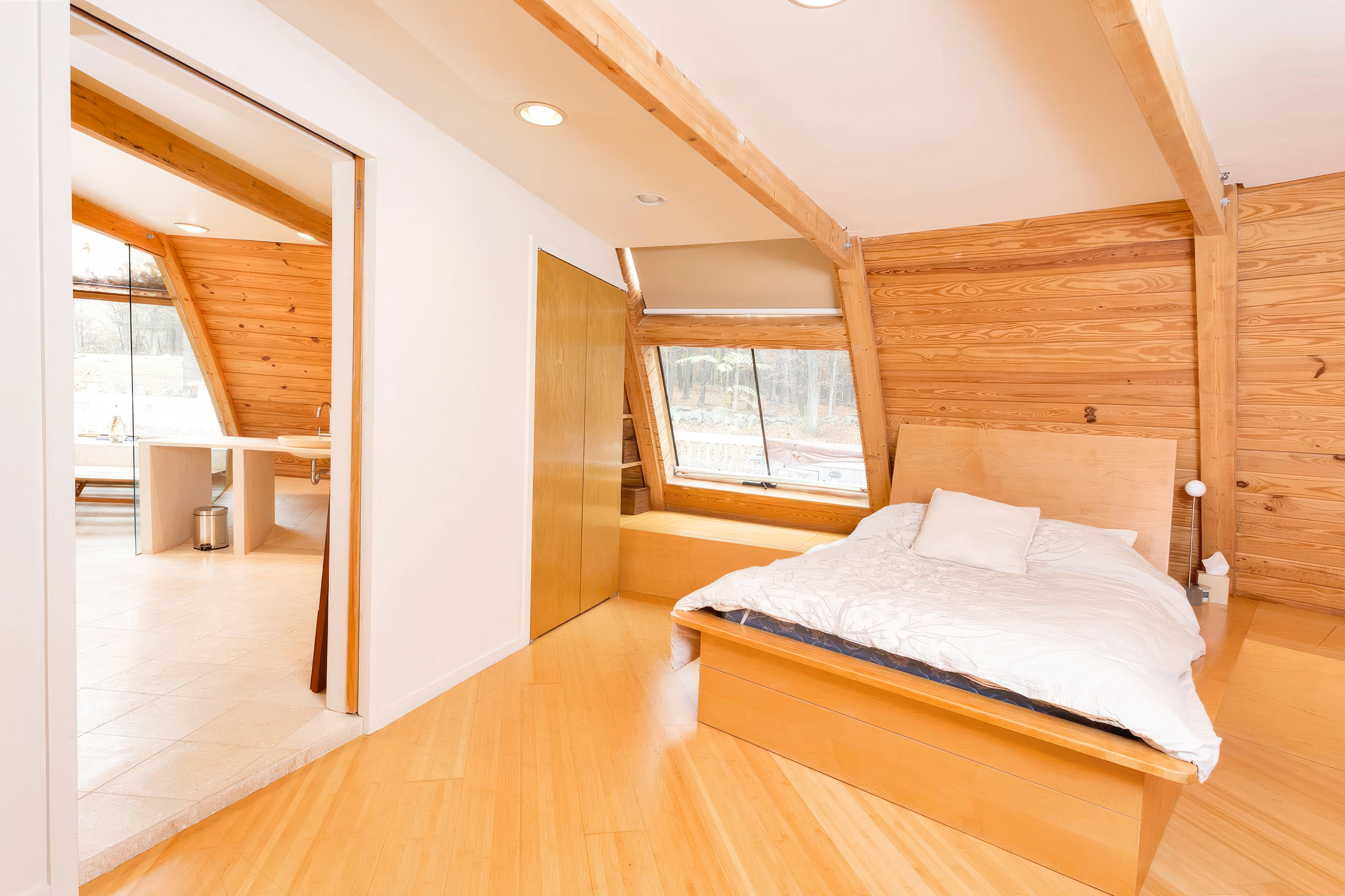 Domespace, la maison écologique qui limite les émissions de CO2 : la chambre à coucher.