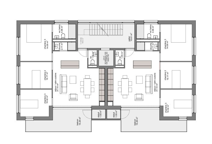 Plan Appartement Lot 3 et 4 Plan Appartement Lot 3 et 4