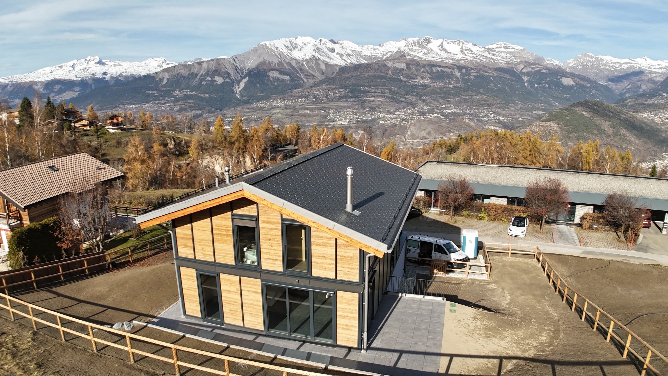 premier chalet construit