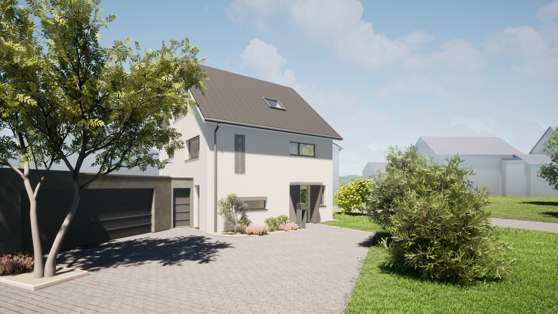 EFH 1 Ansicht aus Osten EFH 1 Ansicht aus Osten