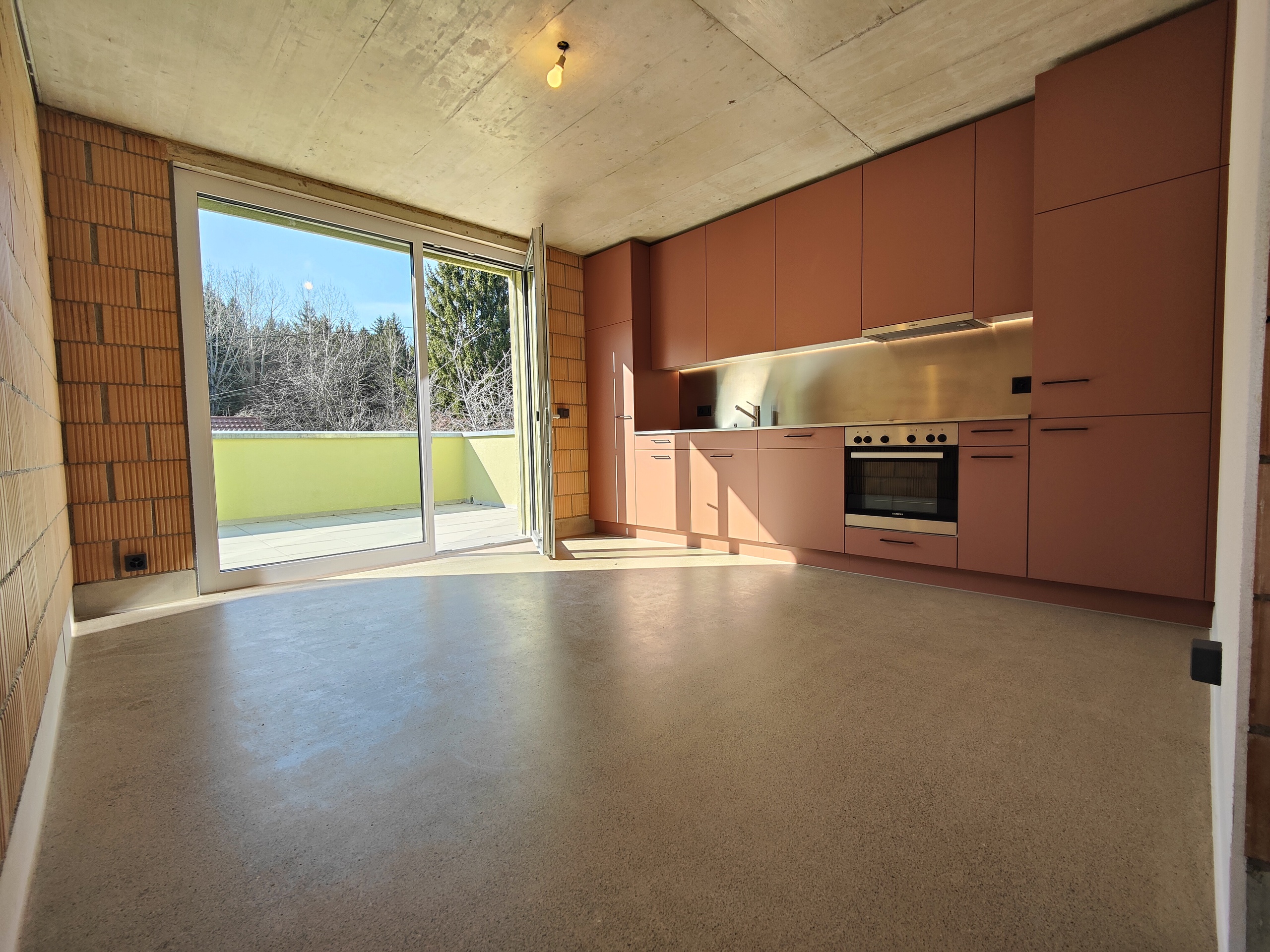 Cuisine avec accès terrasse