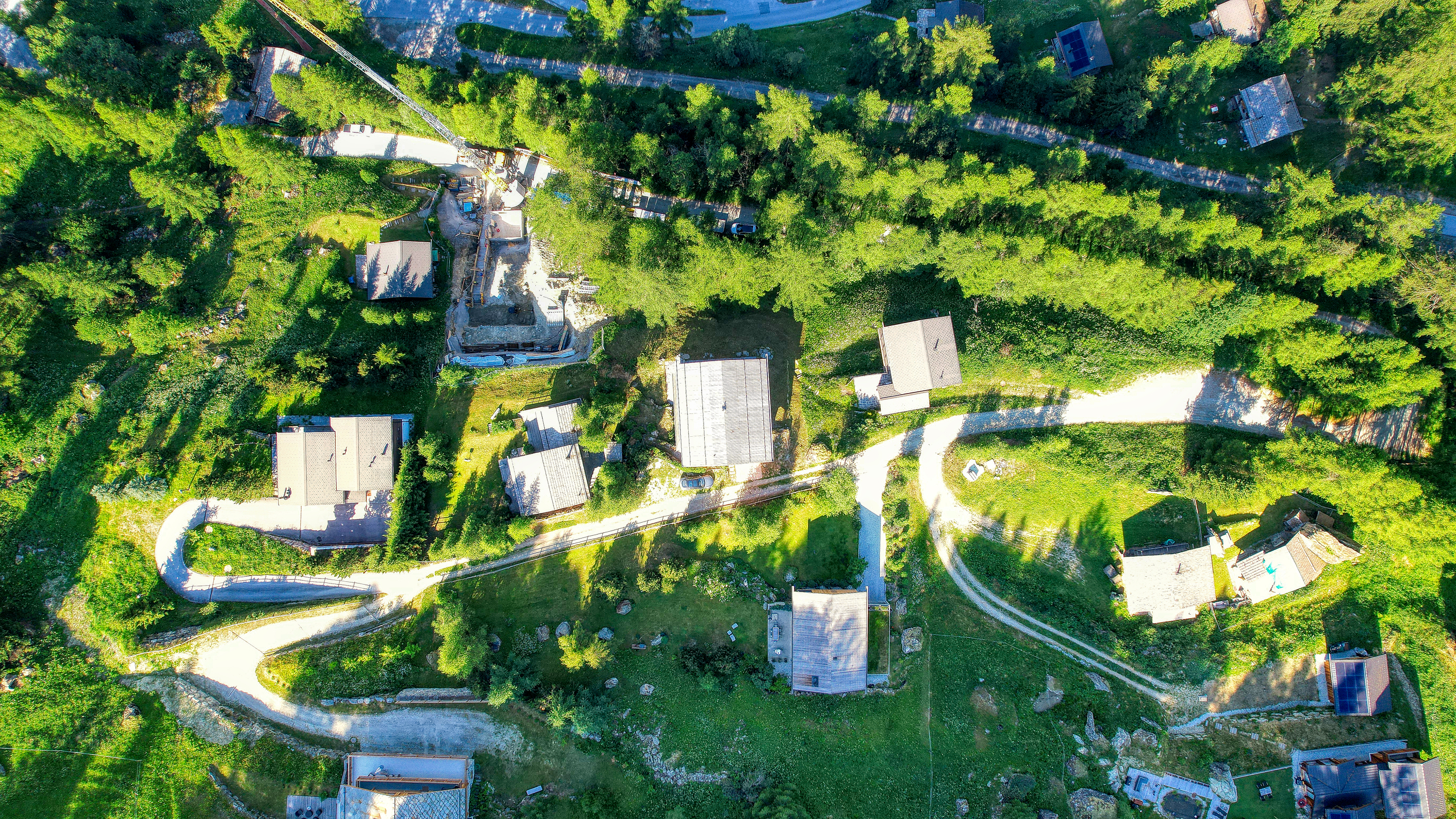 Chalet Zinal - Vue drone Chalet Zinal - Vue drone