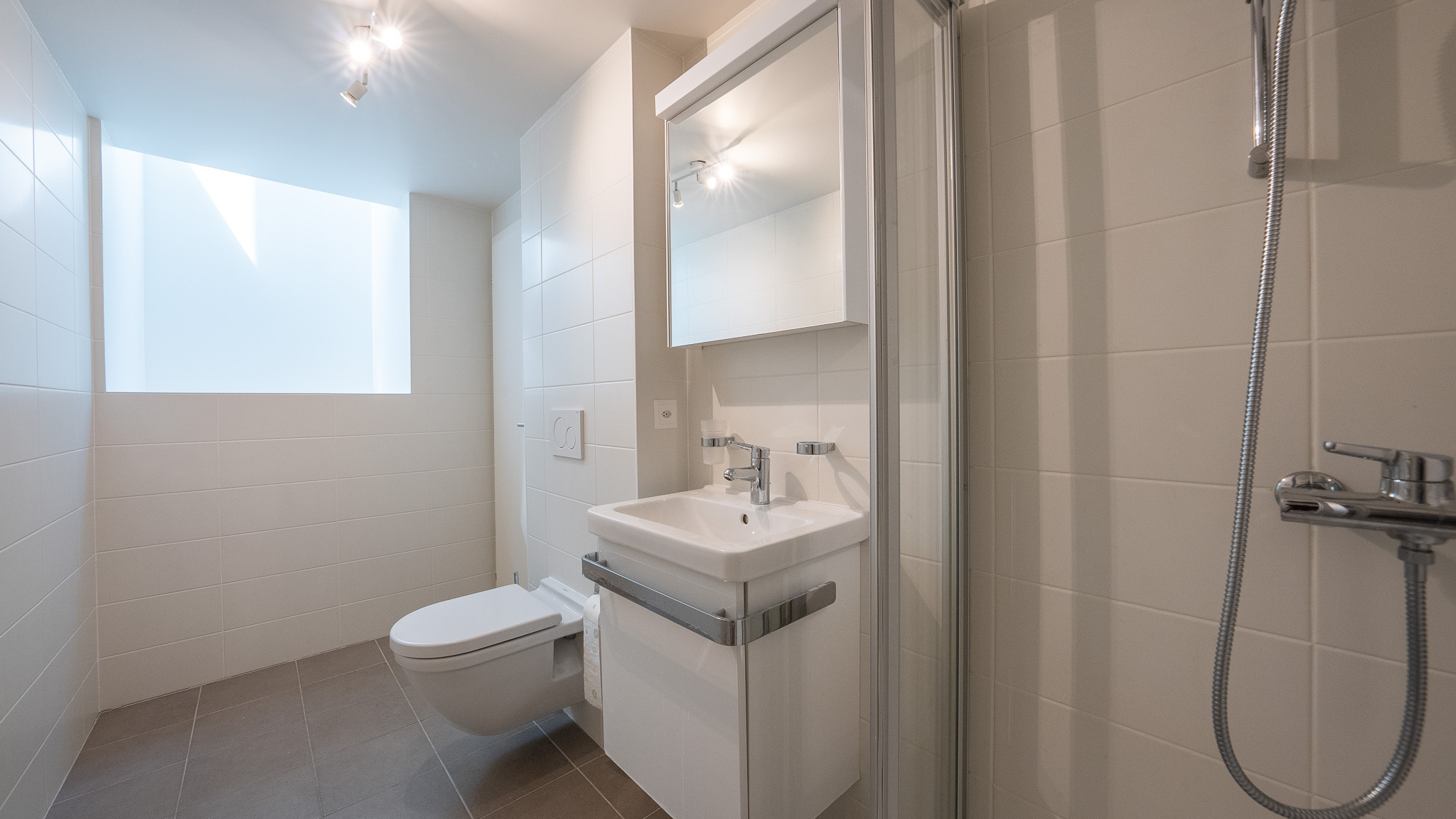 Salle de douche au sous-sol