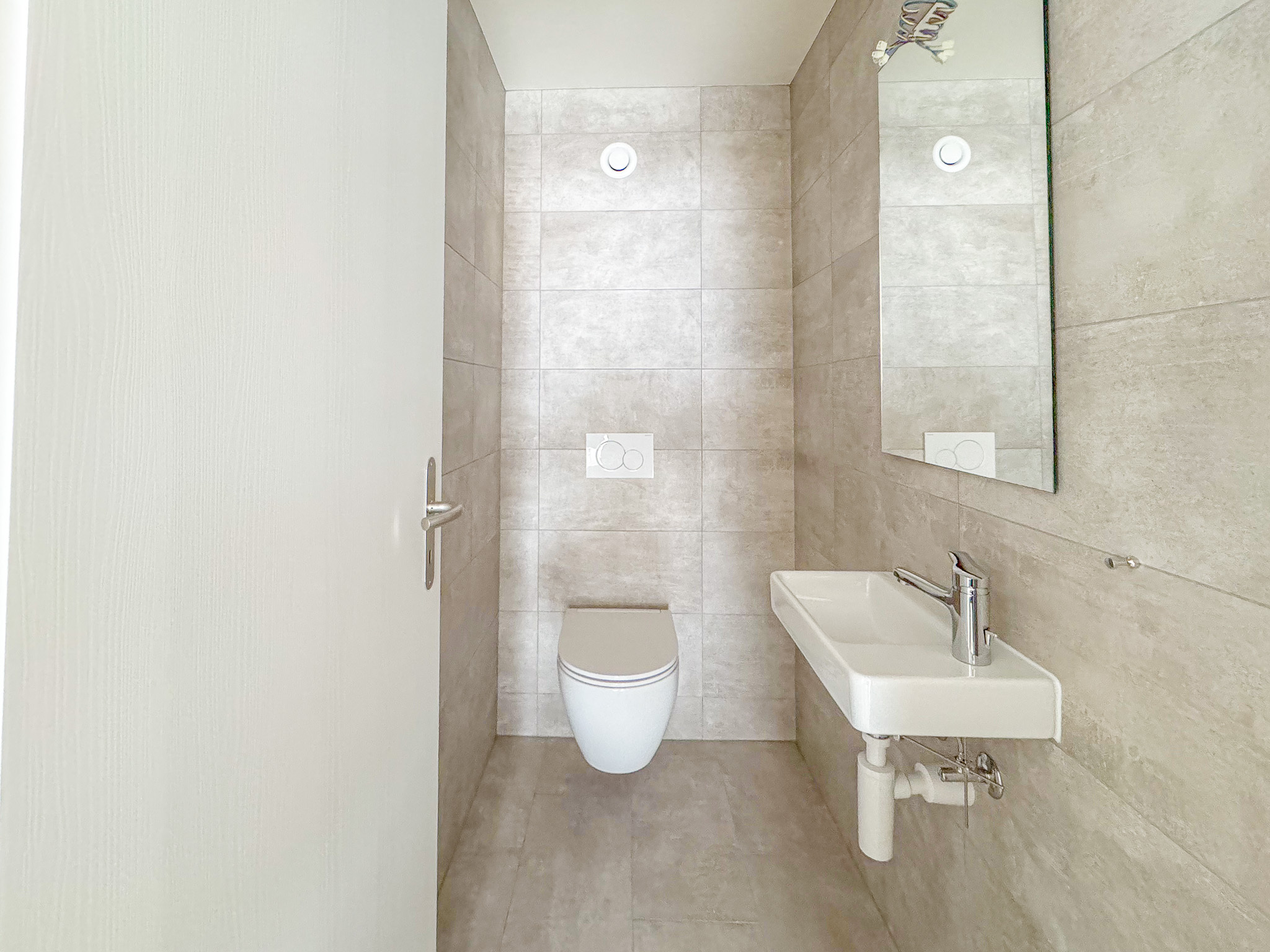 Exemple d'agencement intérieur WC séparé (bâtiment A - 3.5 pièces)