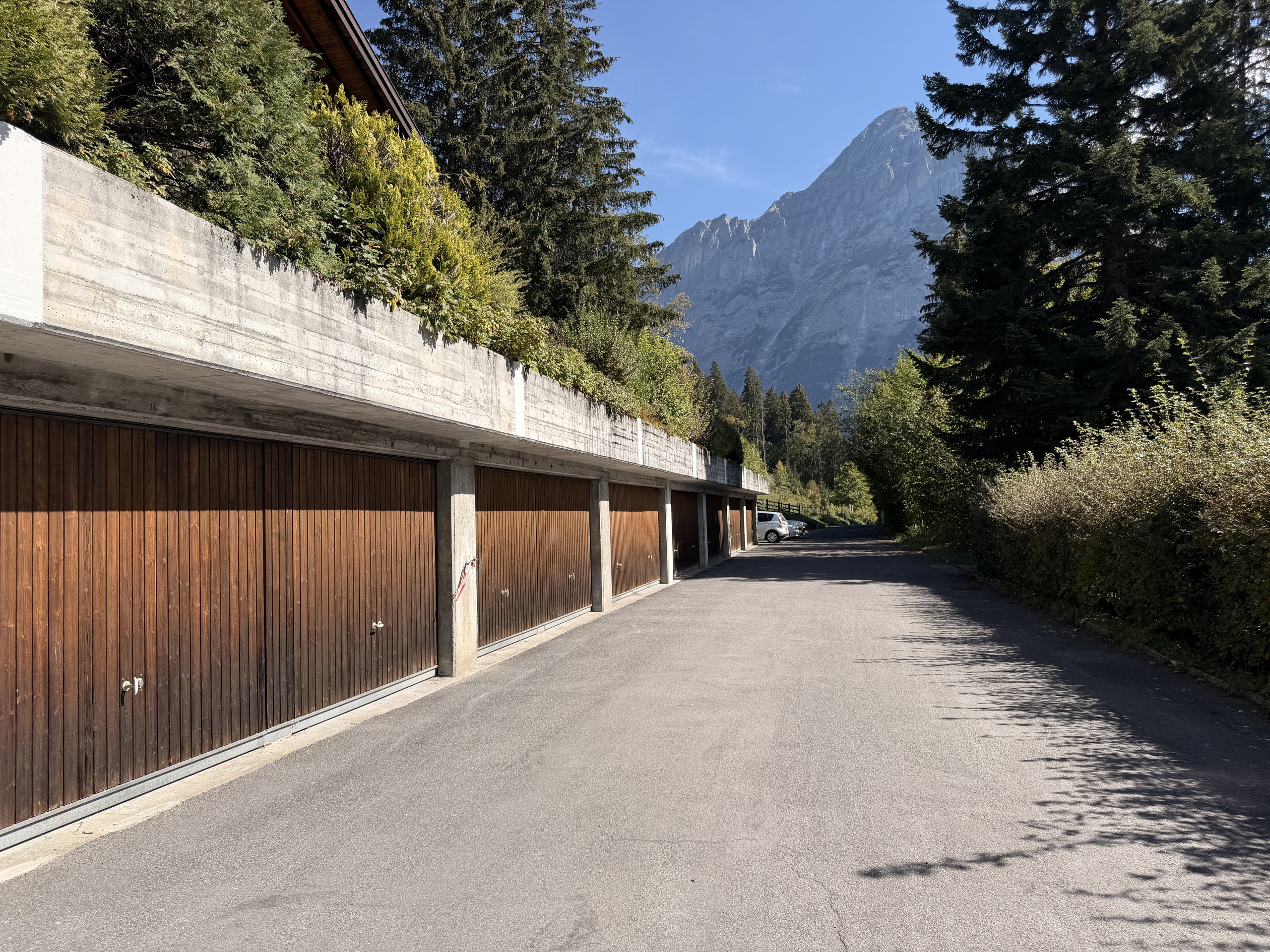 Zufahrt und Garagen