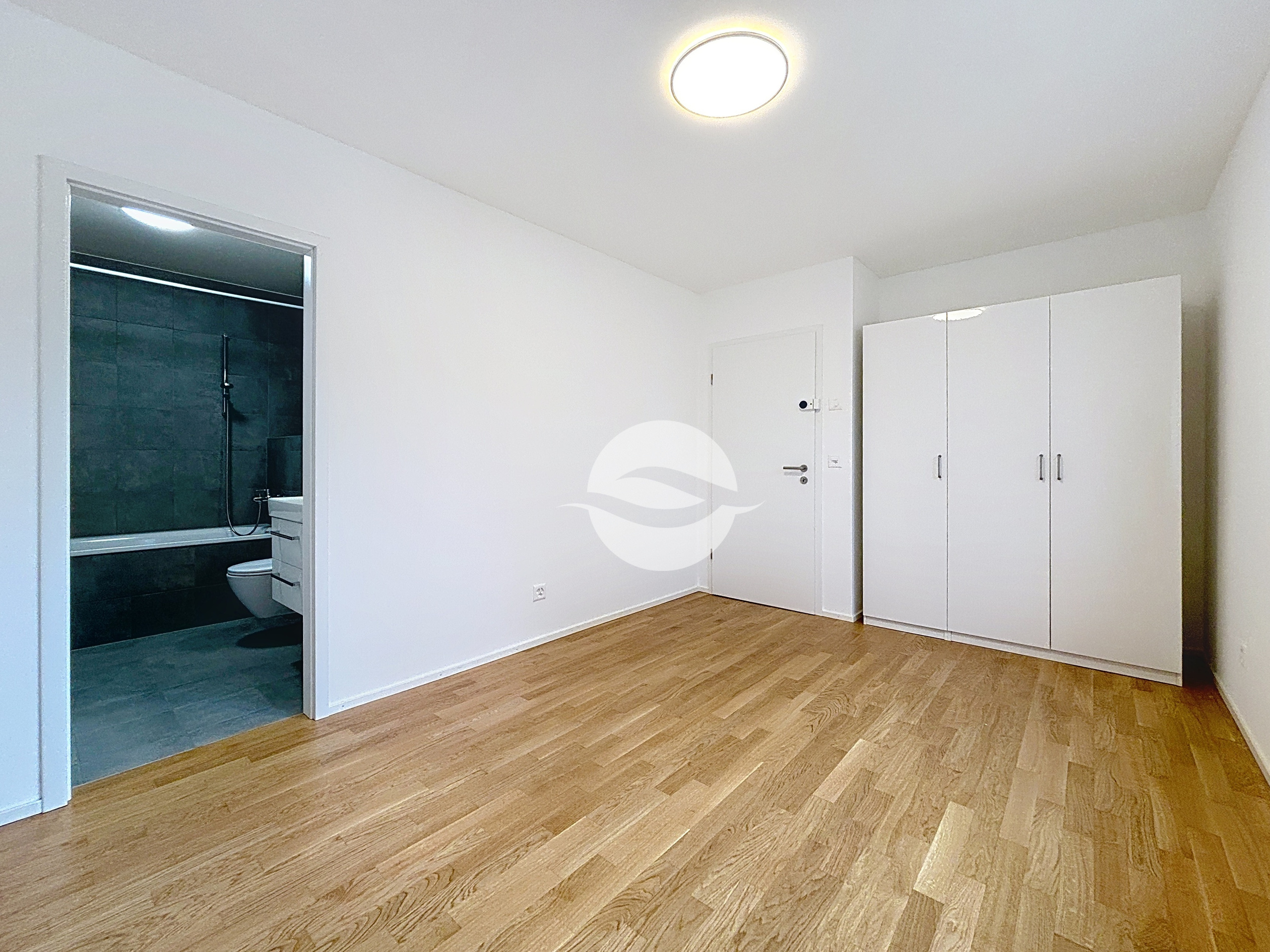 Master avec salle de bains privative et armoires 