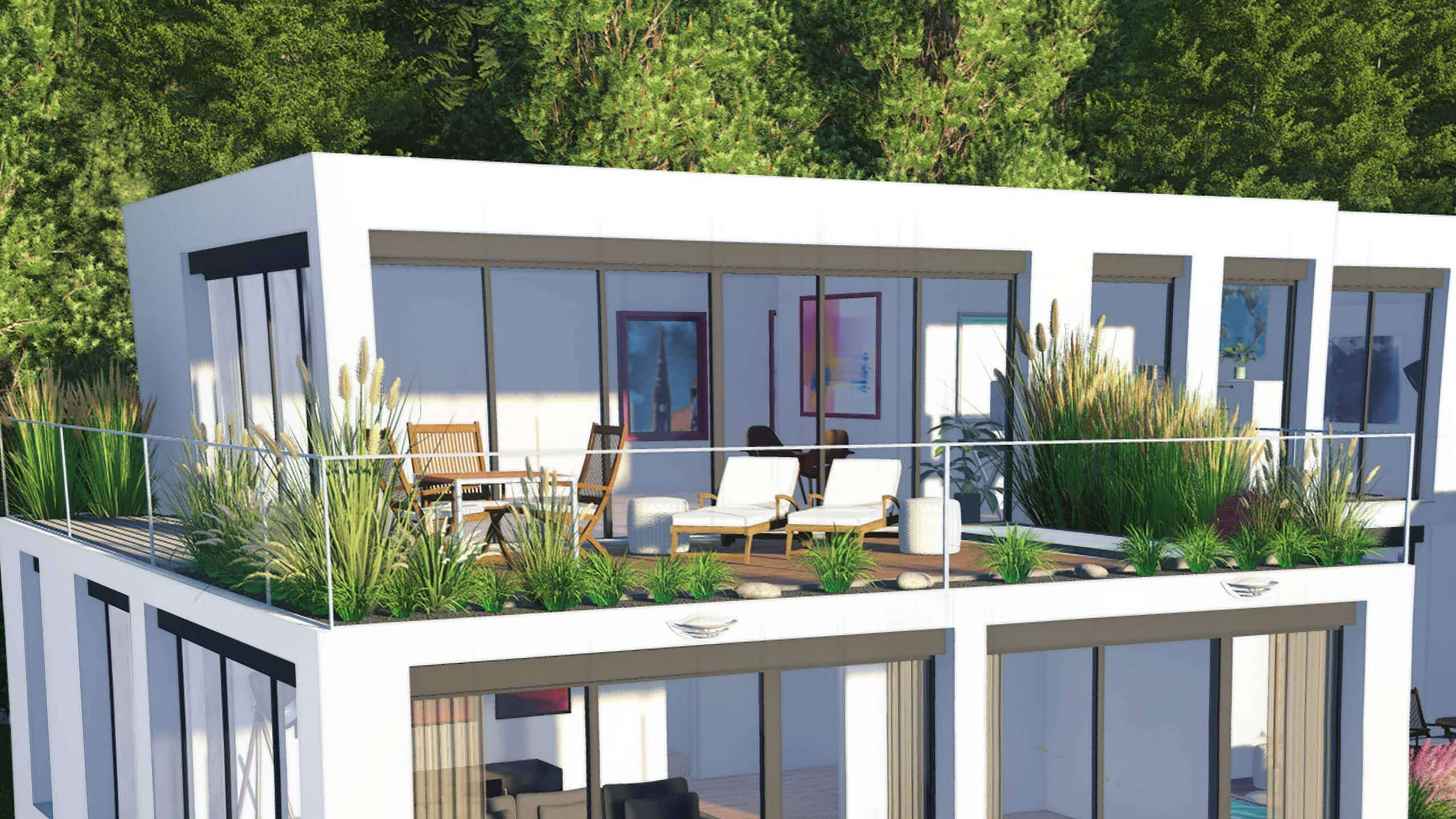 Das luxuriöse 4.5 Zimmer Maisonette-Penthouse mit Panoramablick.