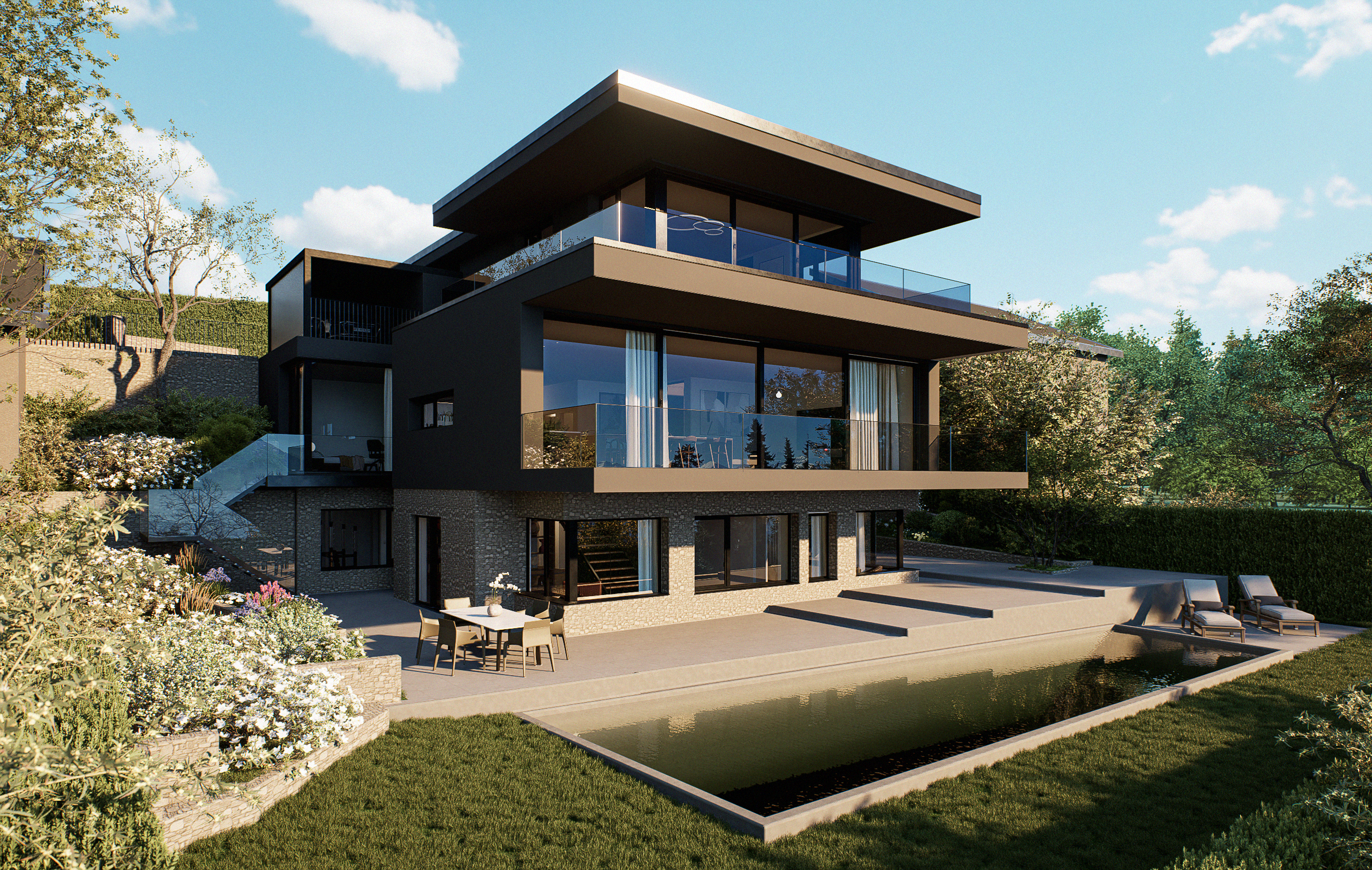Die Immobilie mit Aussenbereich