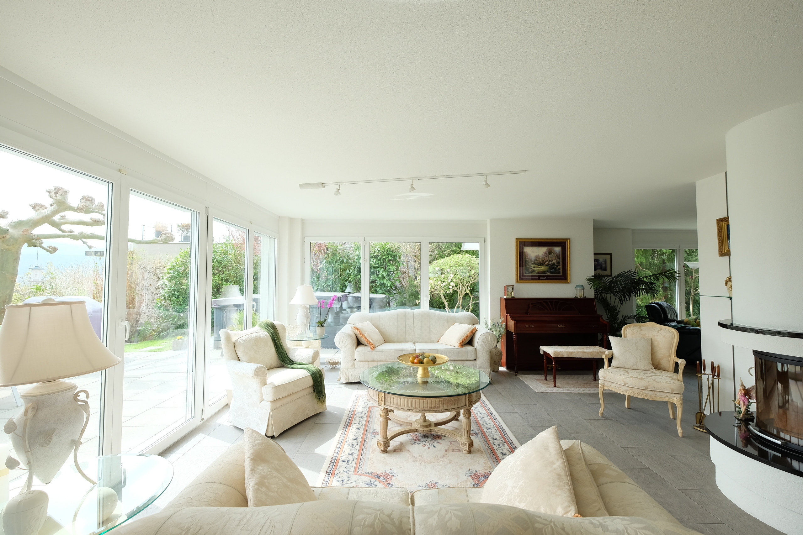 Wohnzimmer mit Chminée