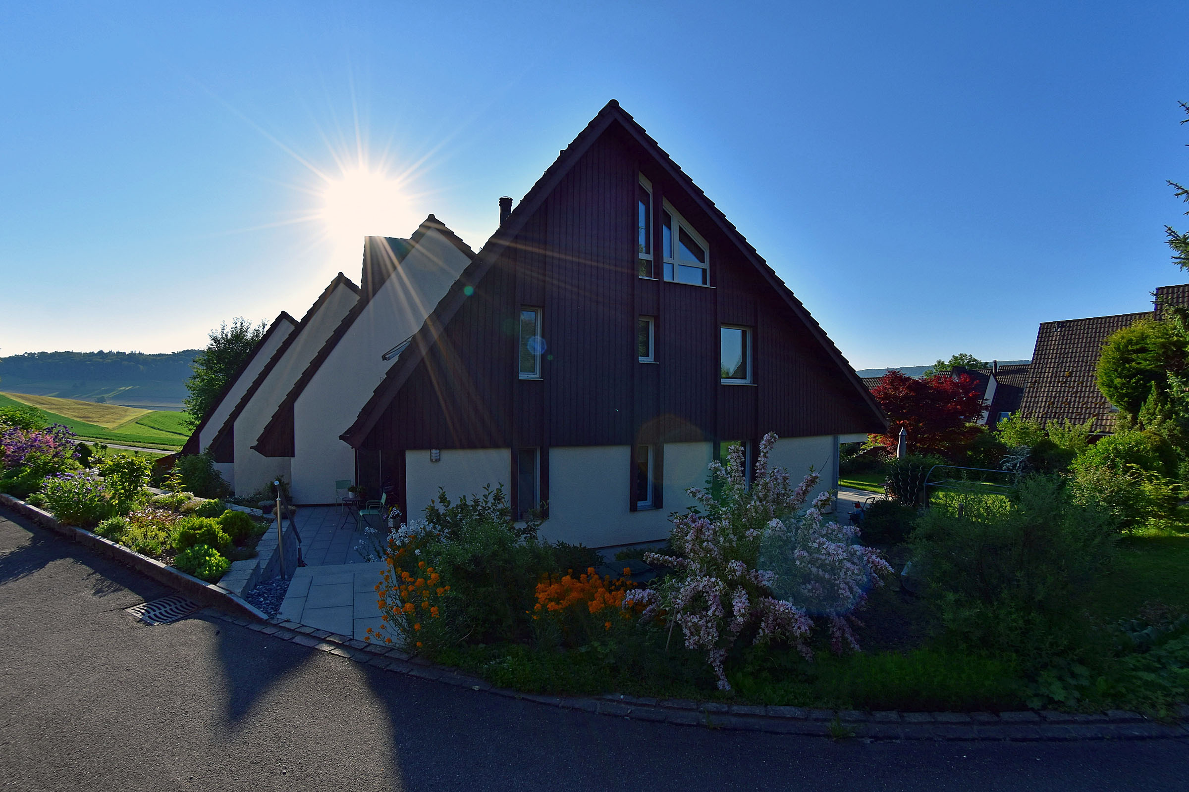 Zugangsweg zu den Wohnhäuser