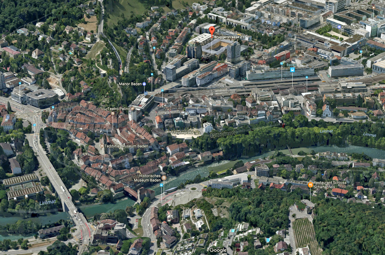 Die attraktive und zentrale Lage in Baden