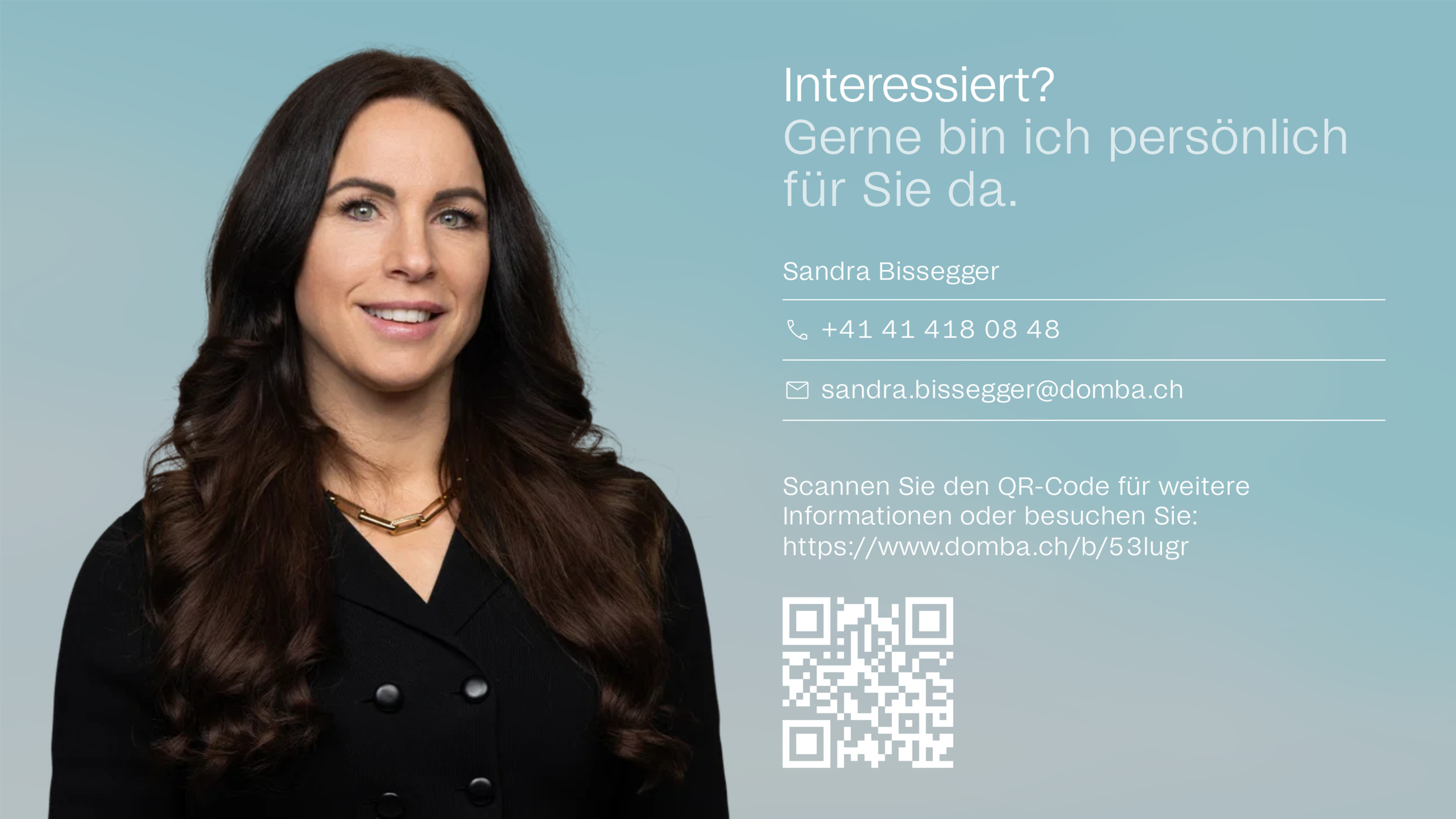 Gerne bin ich persönlich für Sie da. Gerne bin ich persönlich für Sie da.