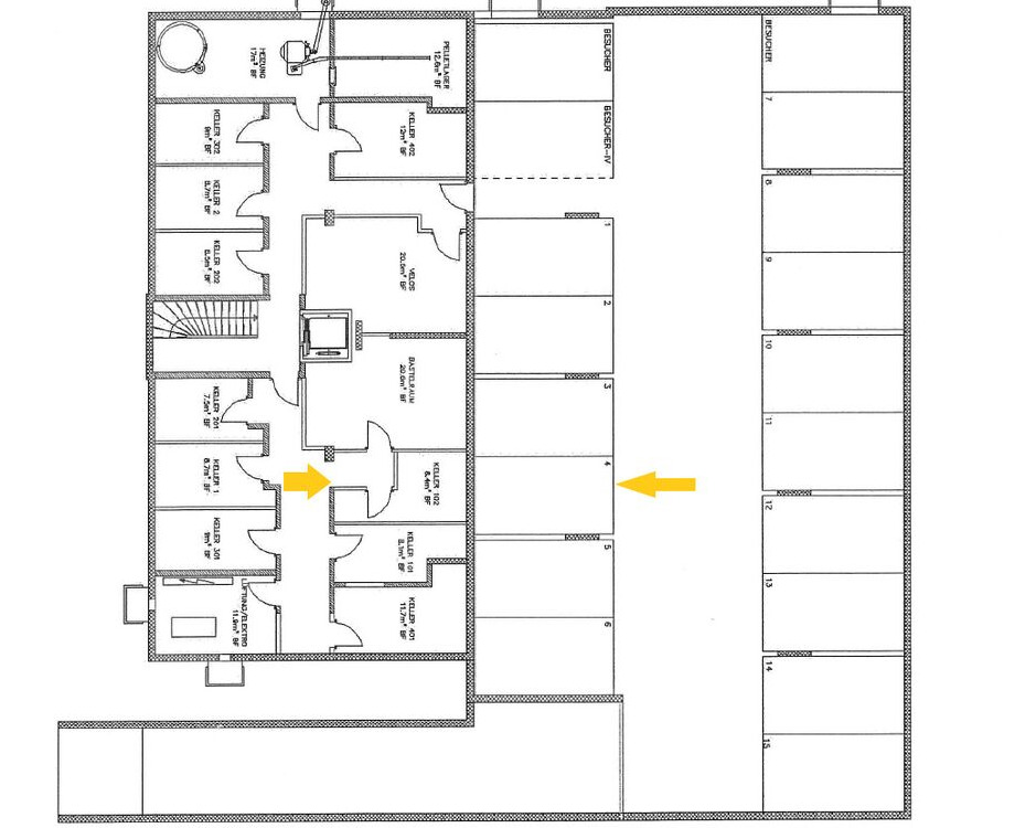 Grundriss Keller und Tiefgarage Grundriss Keller und Tiefgarage