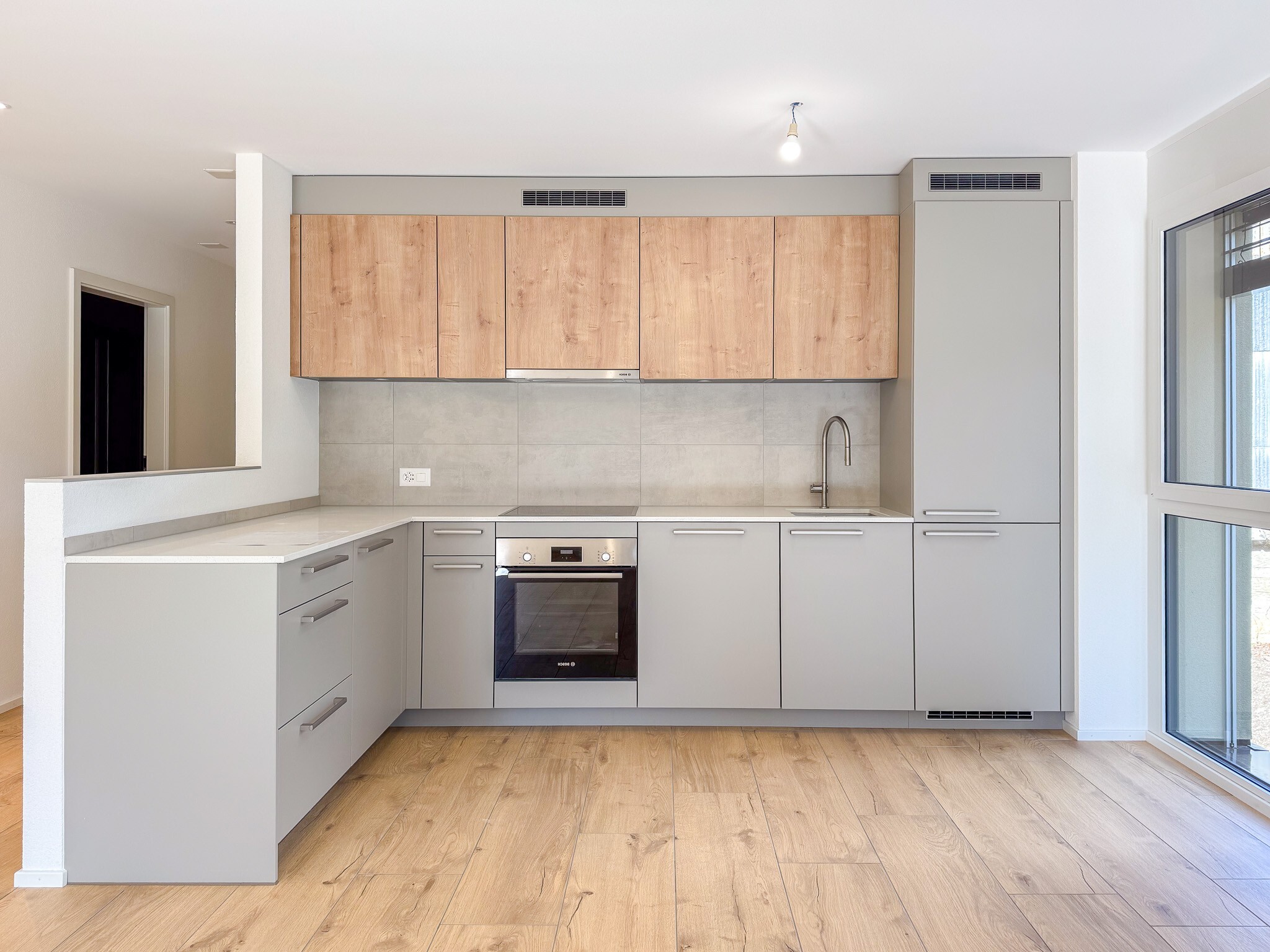 Exemple d'agencement intérieur cuisine (bâtiment A - 4.5 pièces)