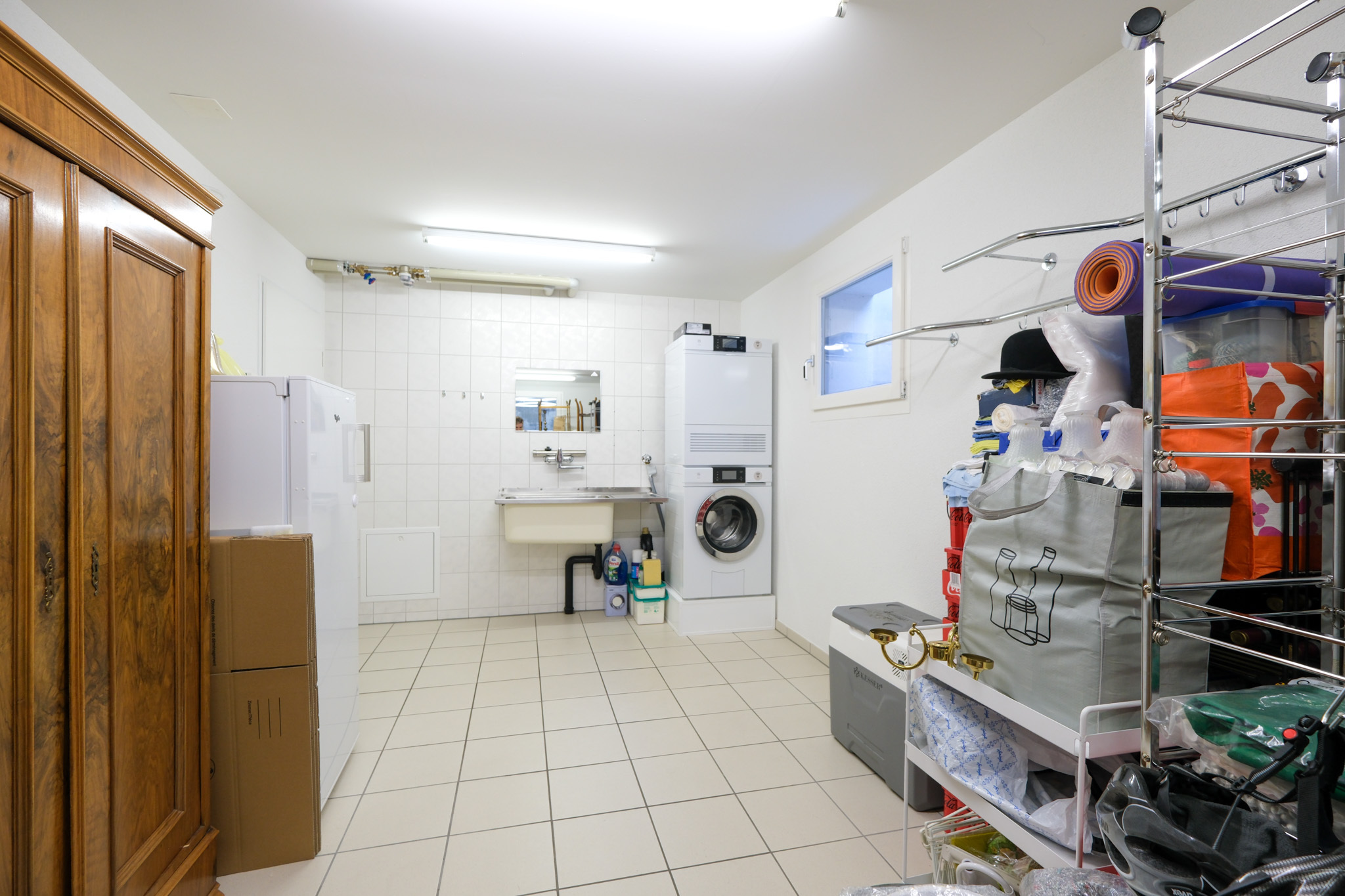 Hobbyraum mit Waschturm