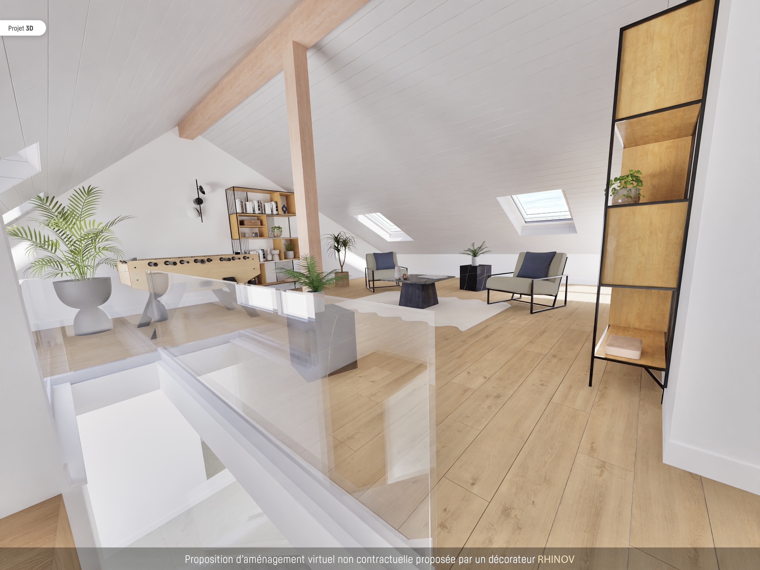 Galerie - possibilité d'aménagement